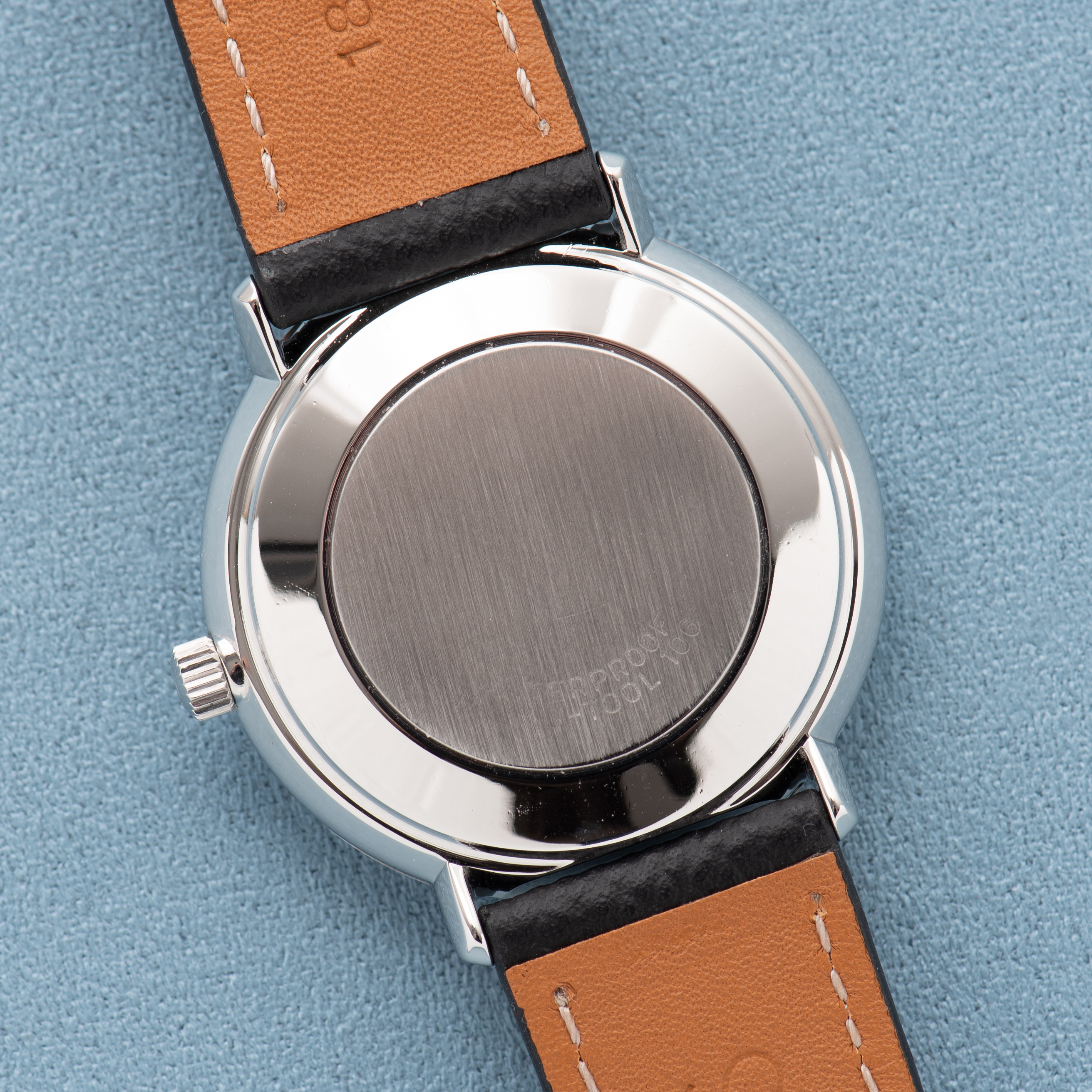 Zicht op Omega Automatic De Ville Monobloc Steel Ref 166.033 uit 1968