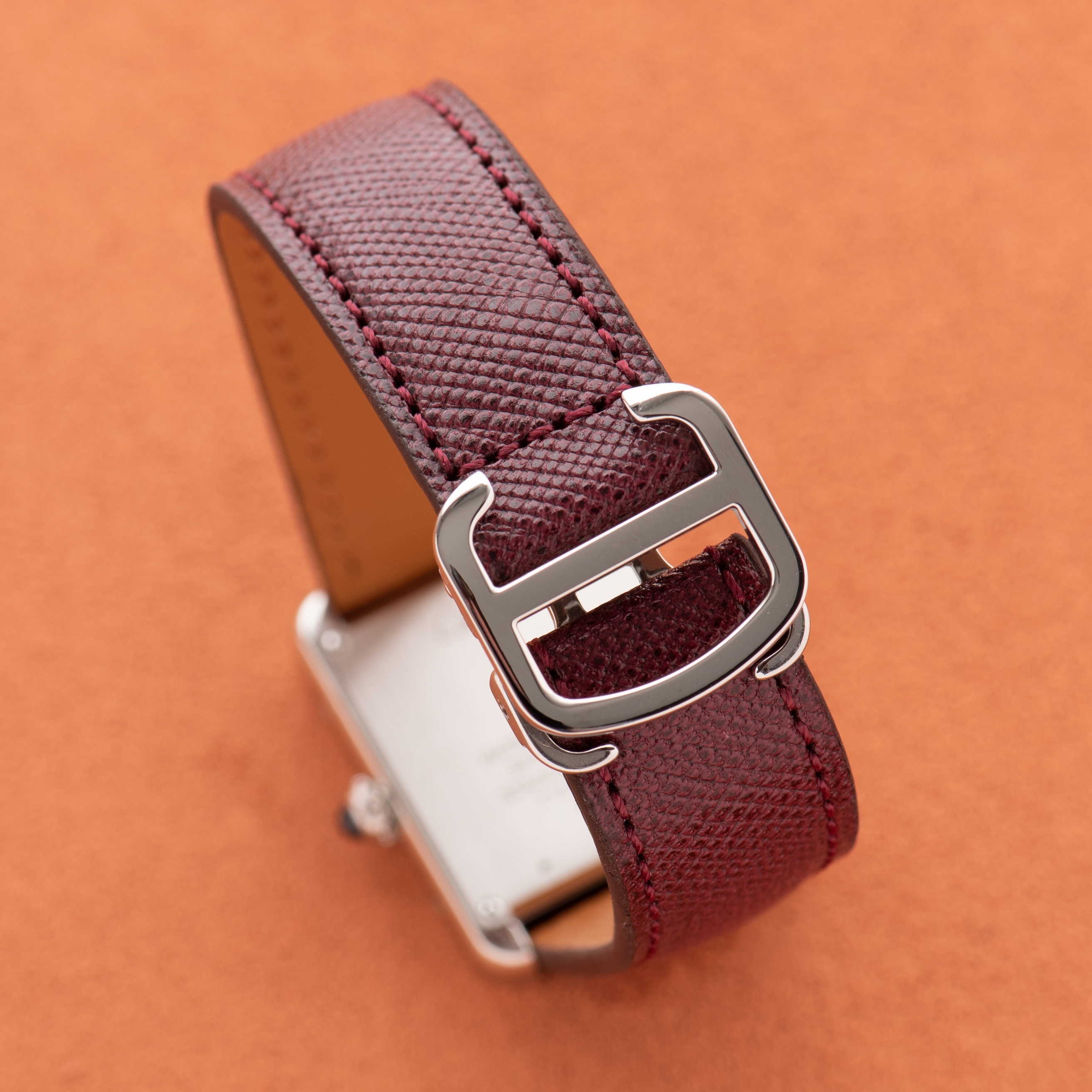 Vue de Cartier Tank Solo PM Roman Dial réf 2716