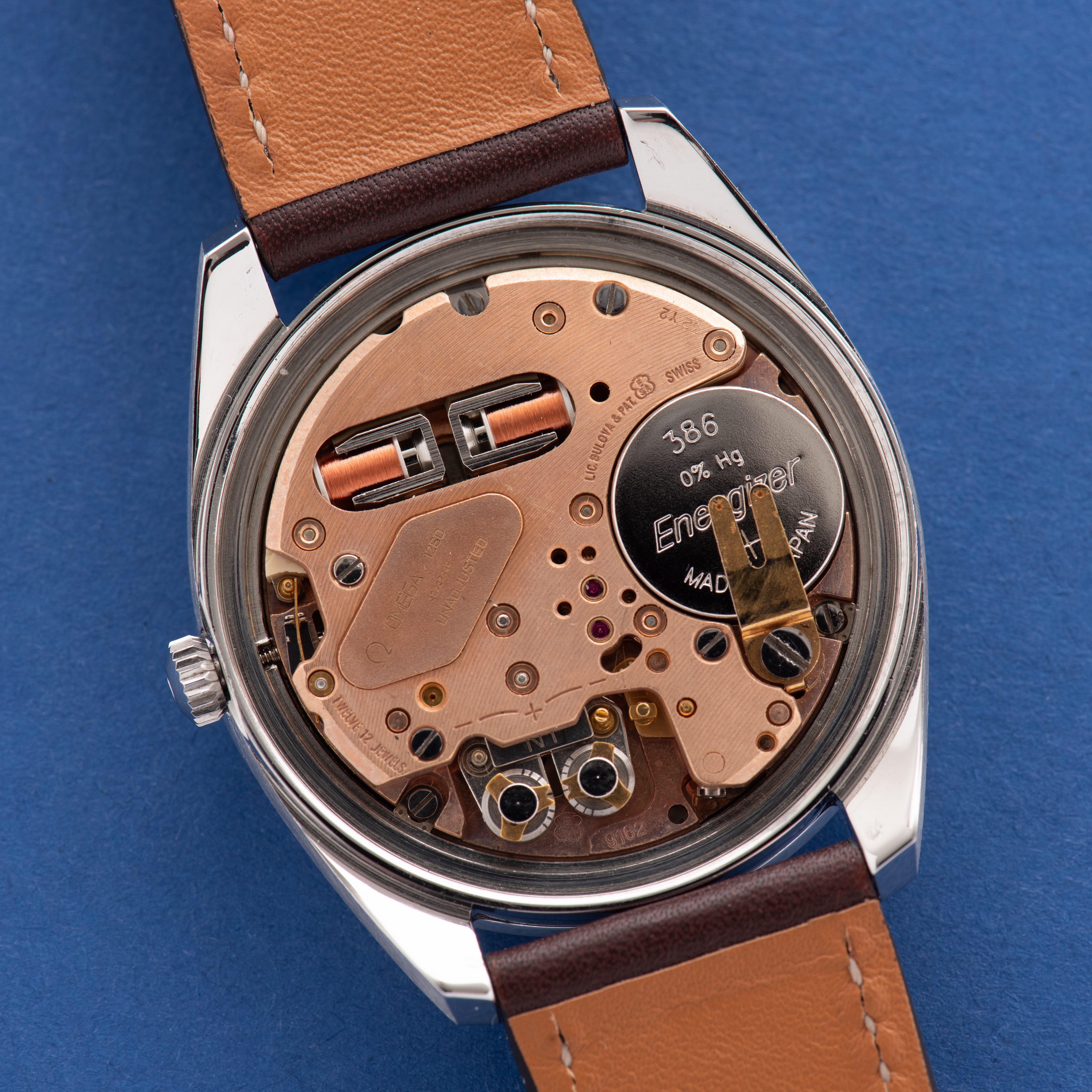 View of Omega Electronic Chronometer F300 Grey dial Réf 196.001 from 1970