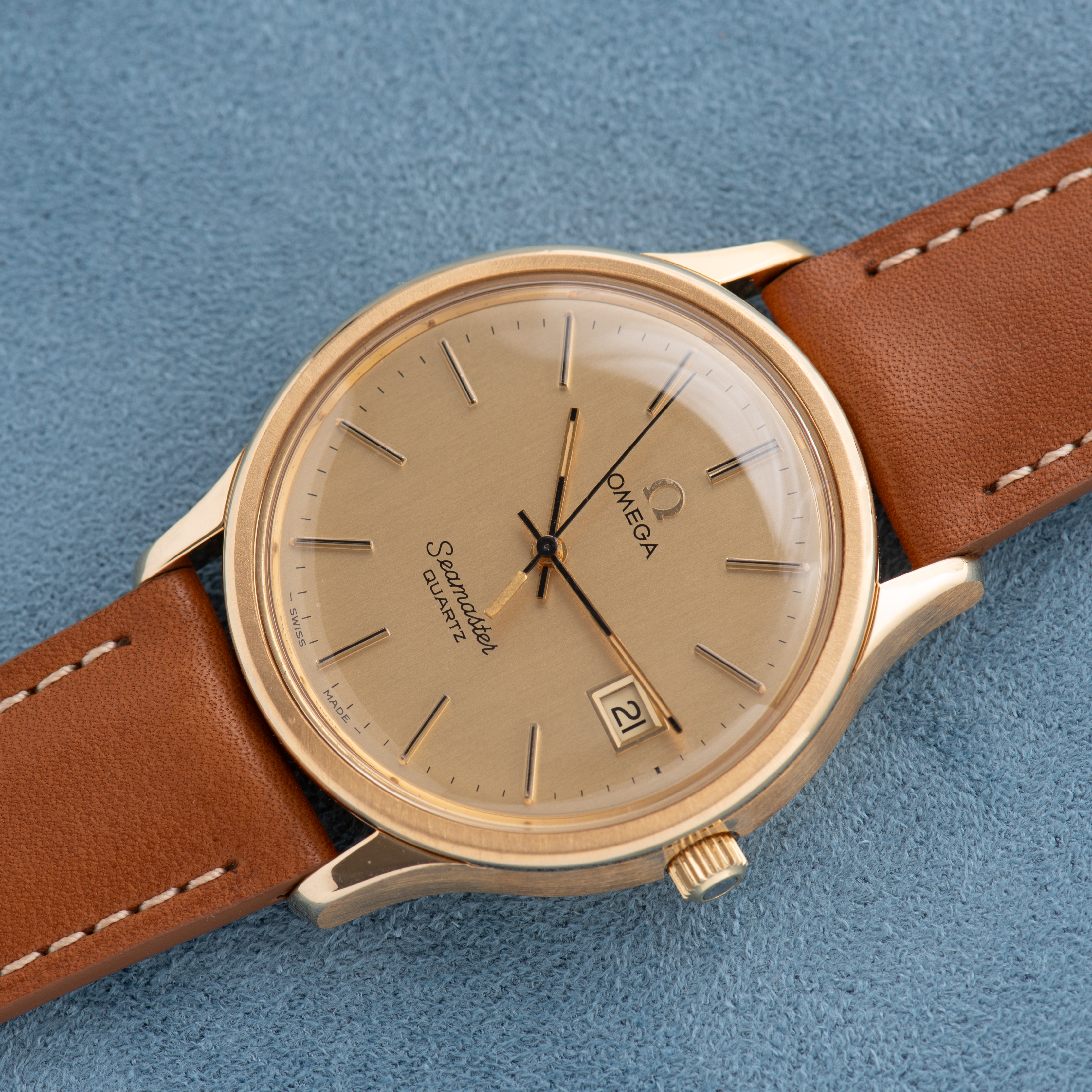 Vue de Omega Seamaster Quartz from 1977 cal 1342 Réf 196.0106