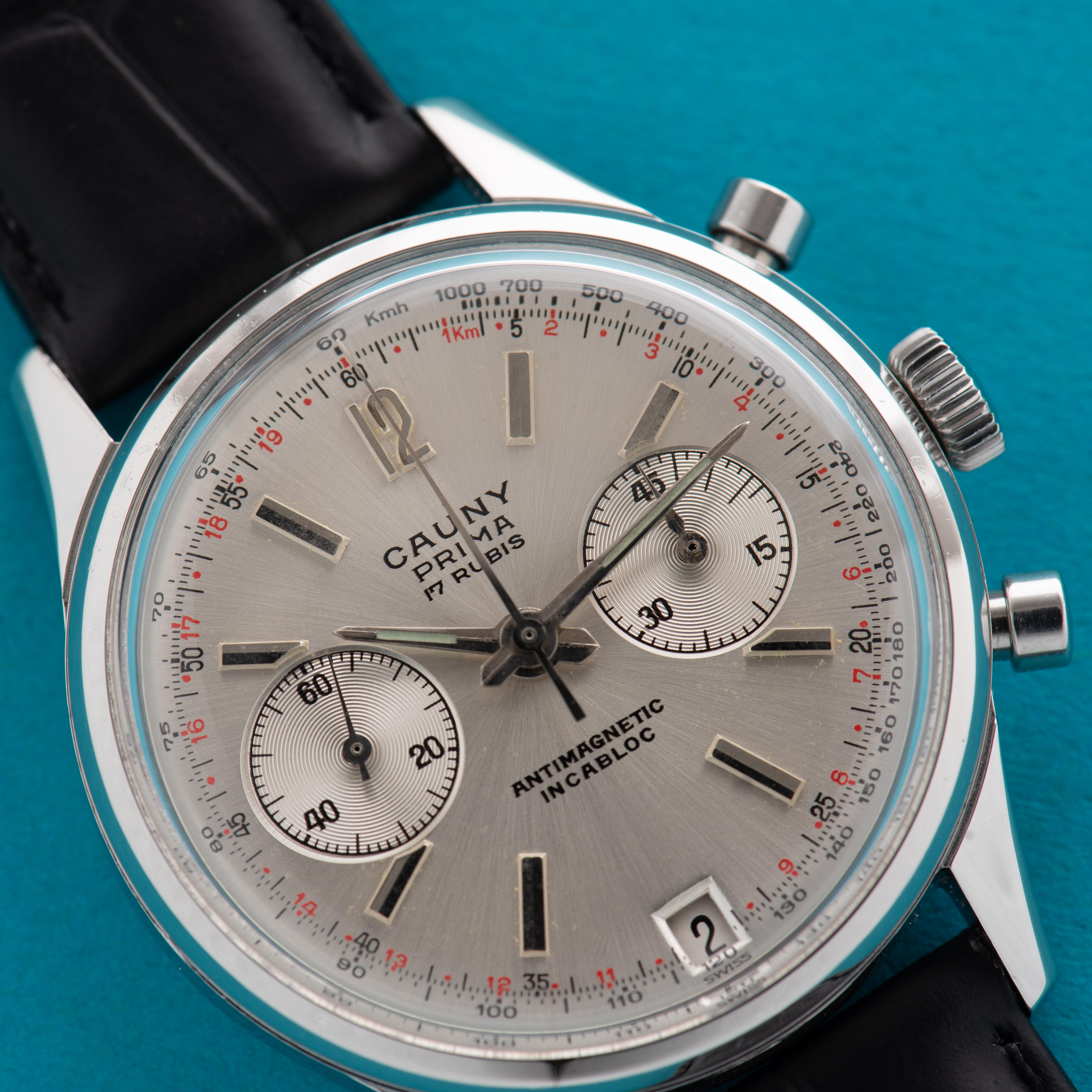 View of Cauny Prima 17rubis Chronographe Landeron 187