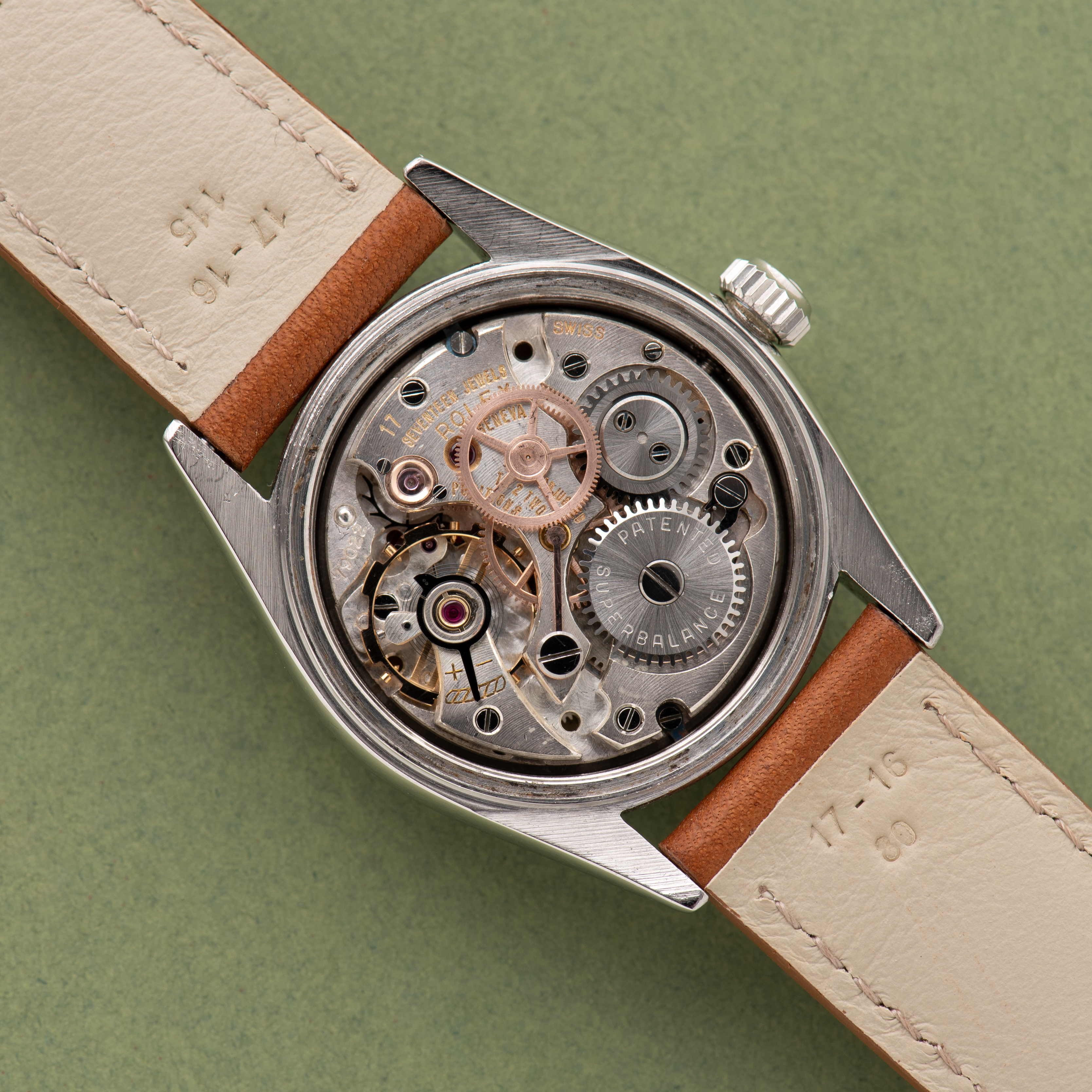 Zicht op Rolex Oysterdate Precision réf 6066 cal.740 from 1950'