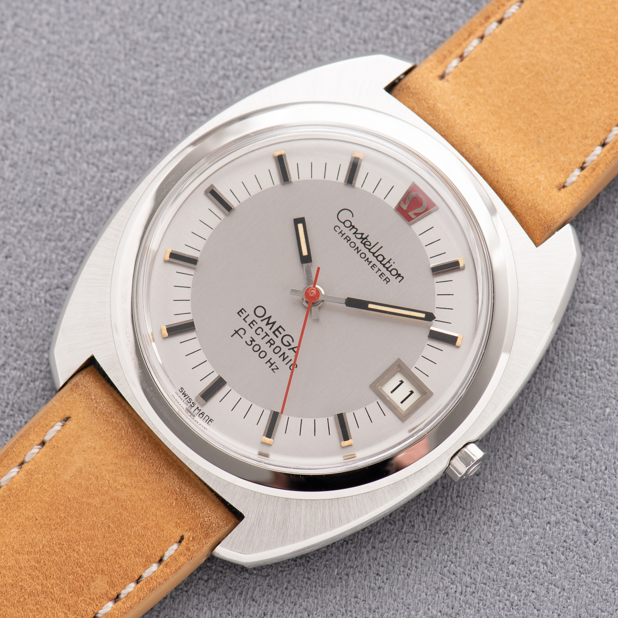 Vue de Omega Constellation Chronometer Electronic F300Hz from 1970 Ref 198.002