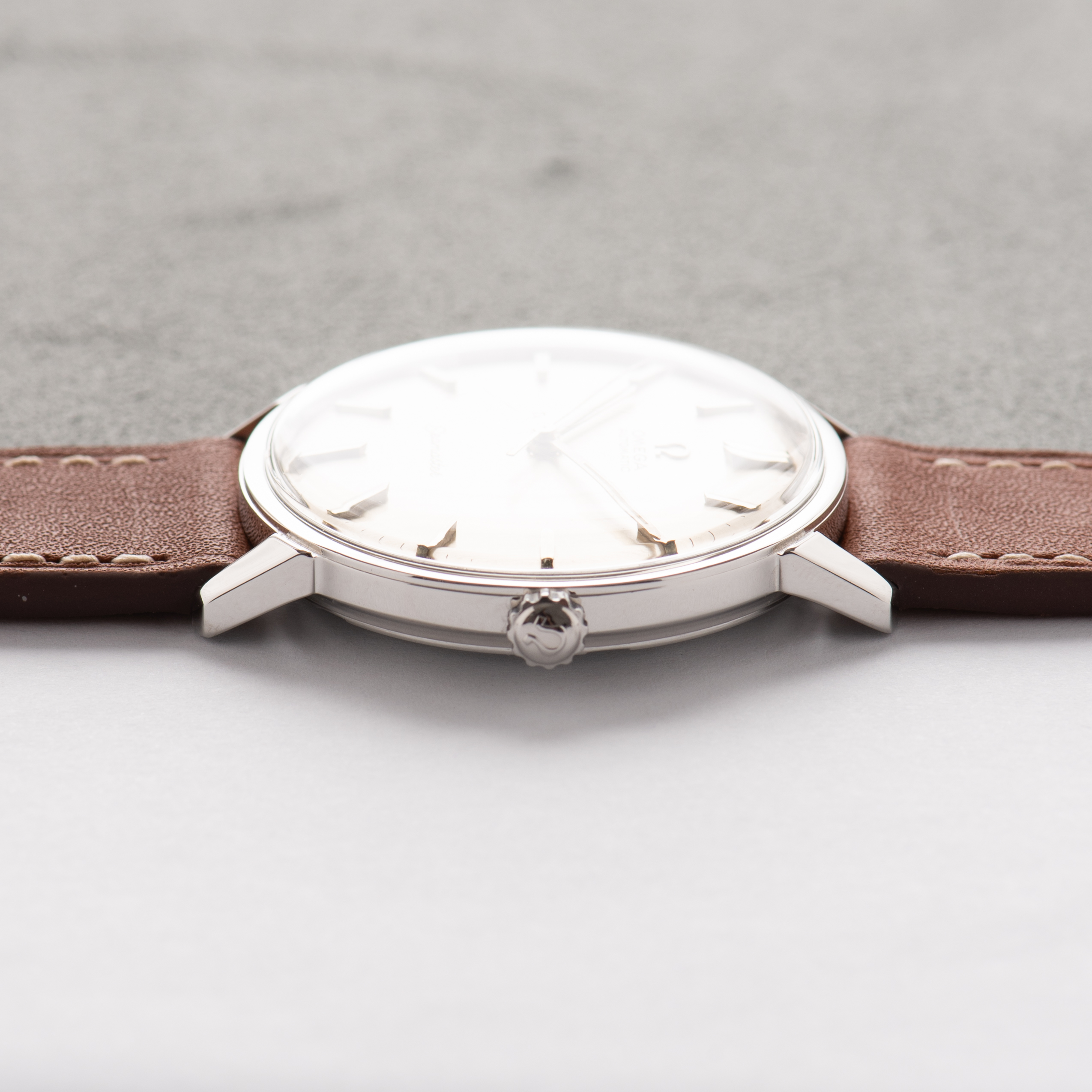 View of Omega Seamaster Automatic Silver Dial – Ref. 165.002 – 1963