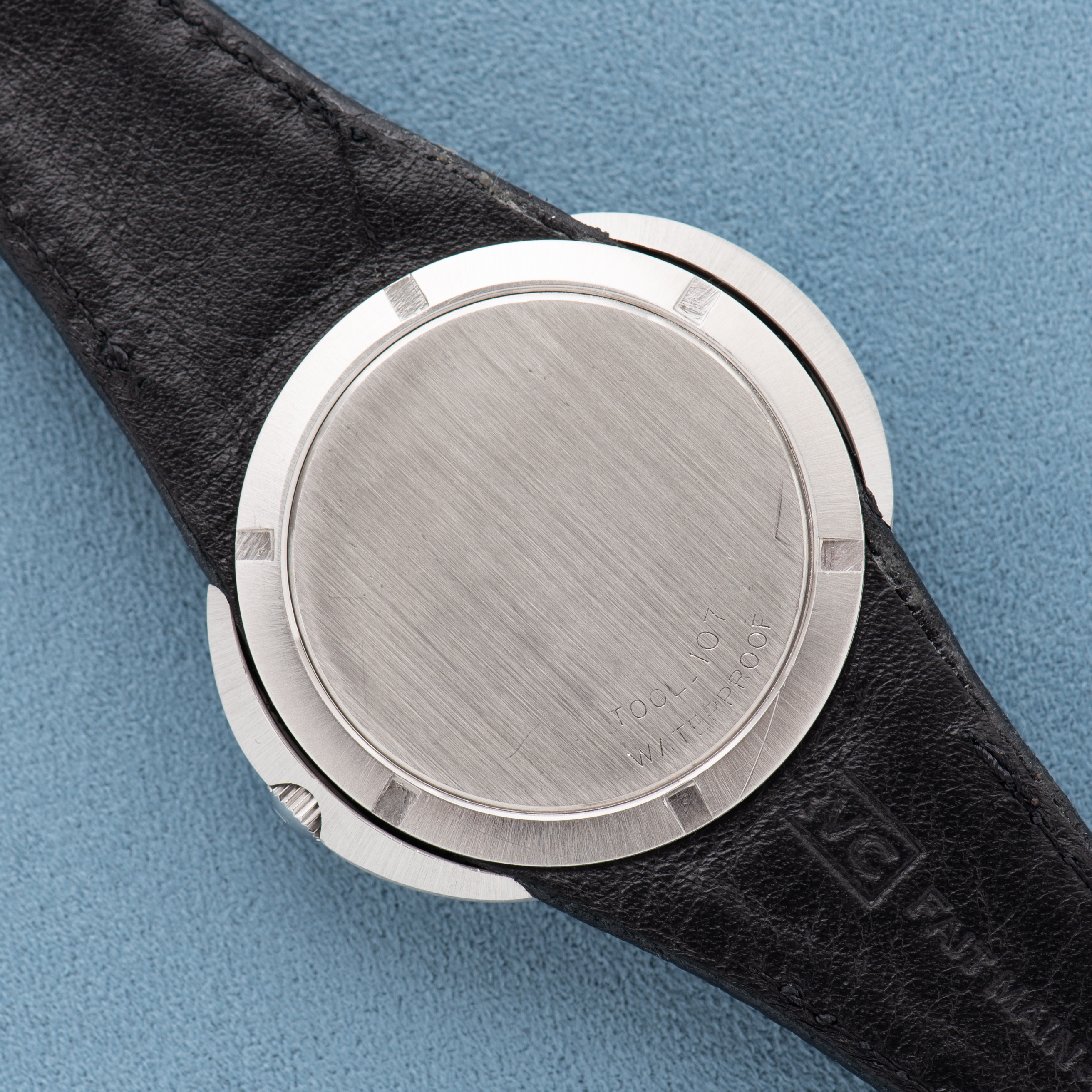 View of Omega Genève Dynamic Automatic Blue Dial from 1968 Ref 166.039