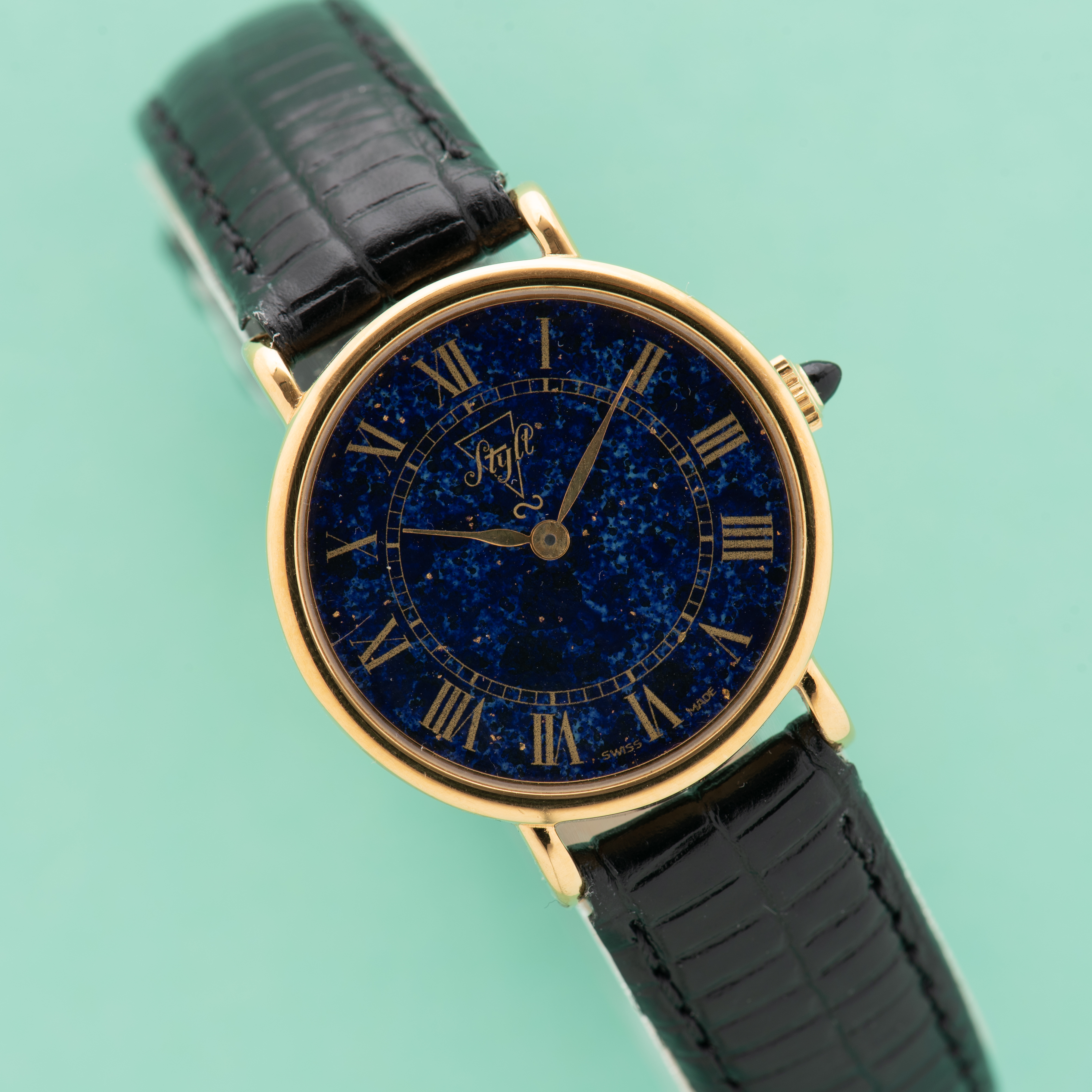 Zicht op Mechanische stylt "galaxy" wijzerplaat ref 2144