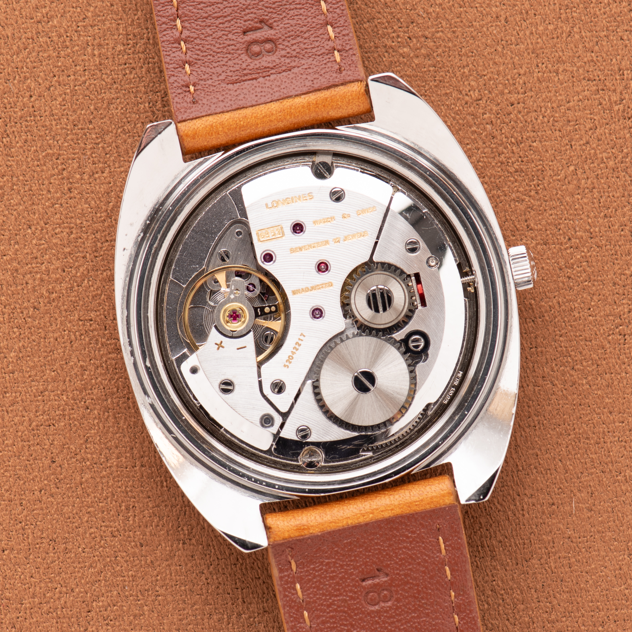 Vue de Longines Admiral HF Steel – Calibre 6952 – Réf. 2304-2 – Circa 1970-1980