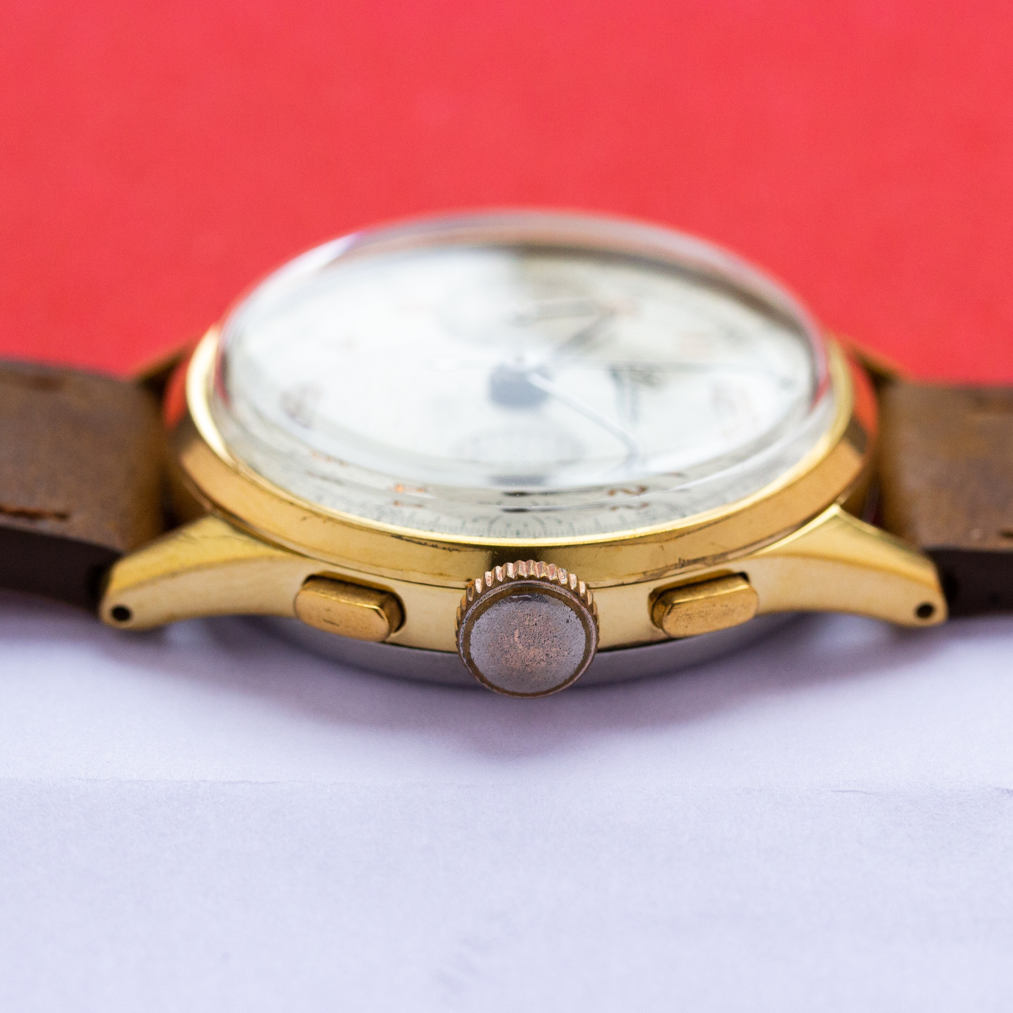 Zicht op Bovet chronograph Swiss Landeron 51