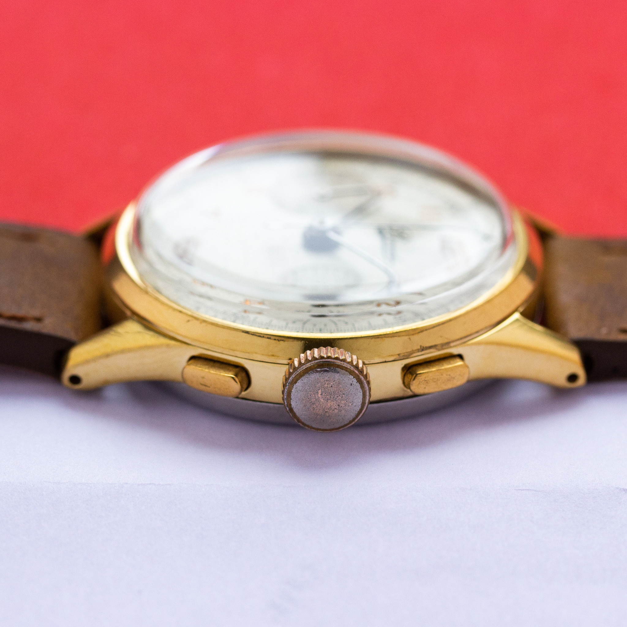 Zicht op Bovet chronograph Swiss Landeron 51