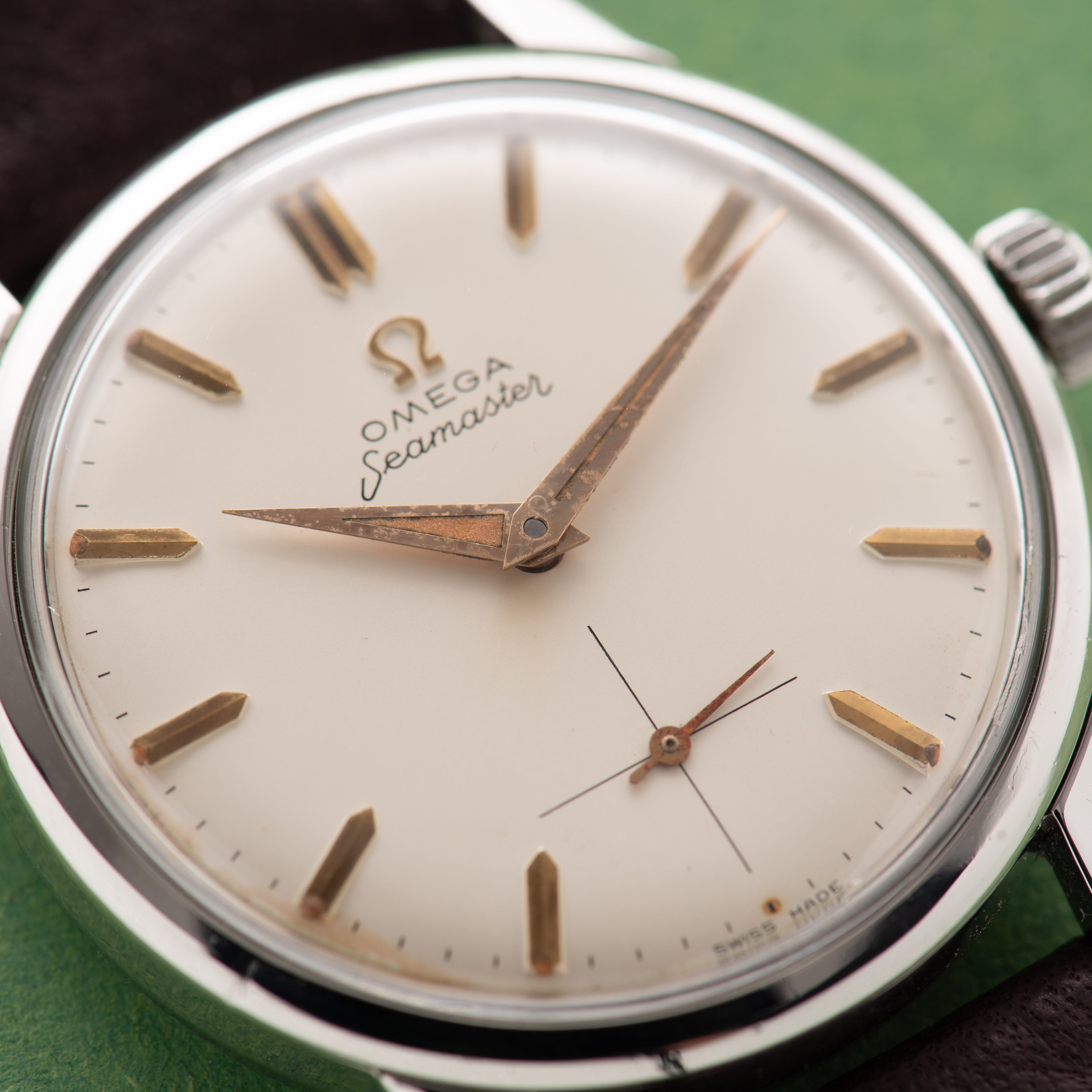 Zicht op Omega Seamaster 30 ref 14389 cal 268 uit 1959