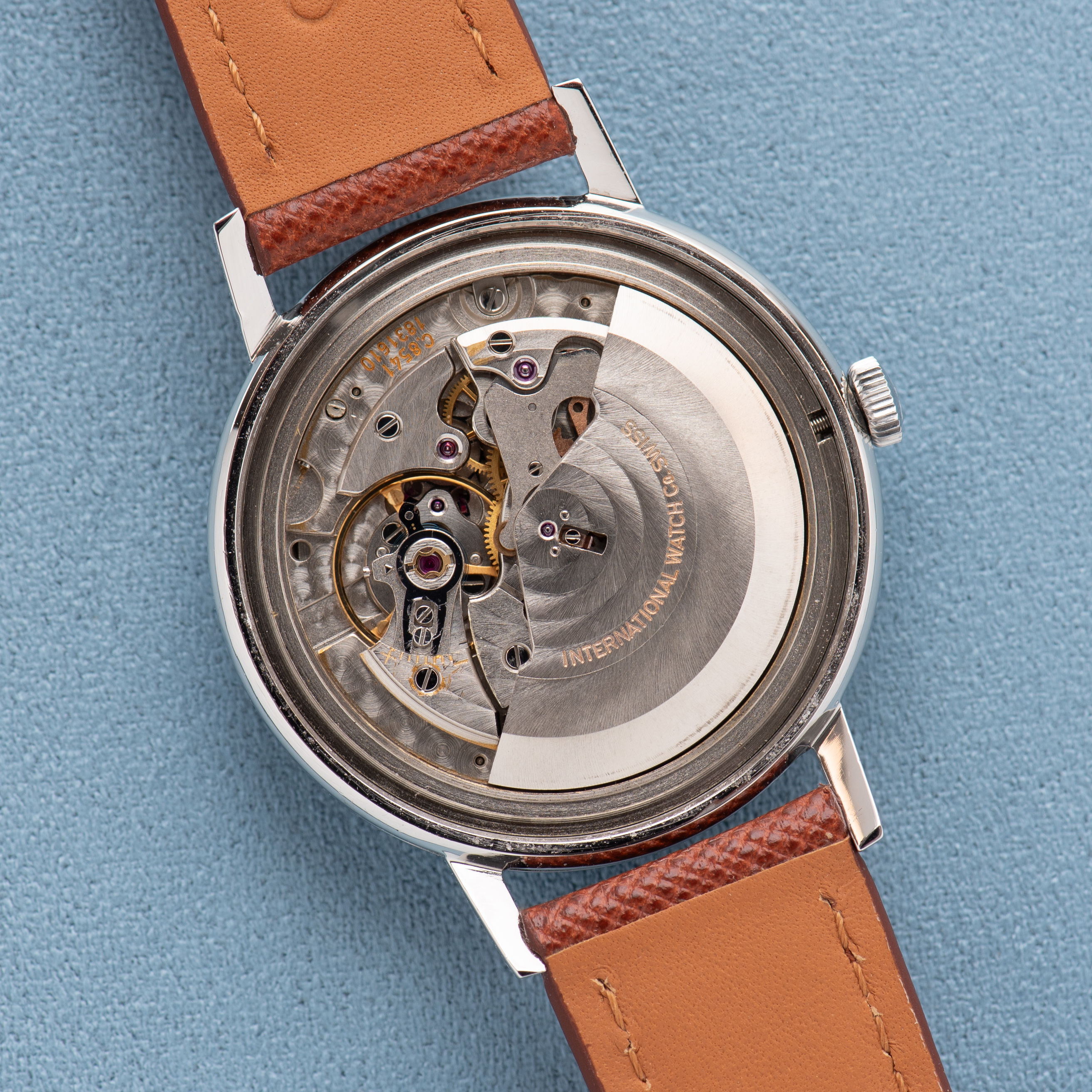 View of IWC Jumbo Automatique Silver Dial cal 8541 réf R805A