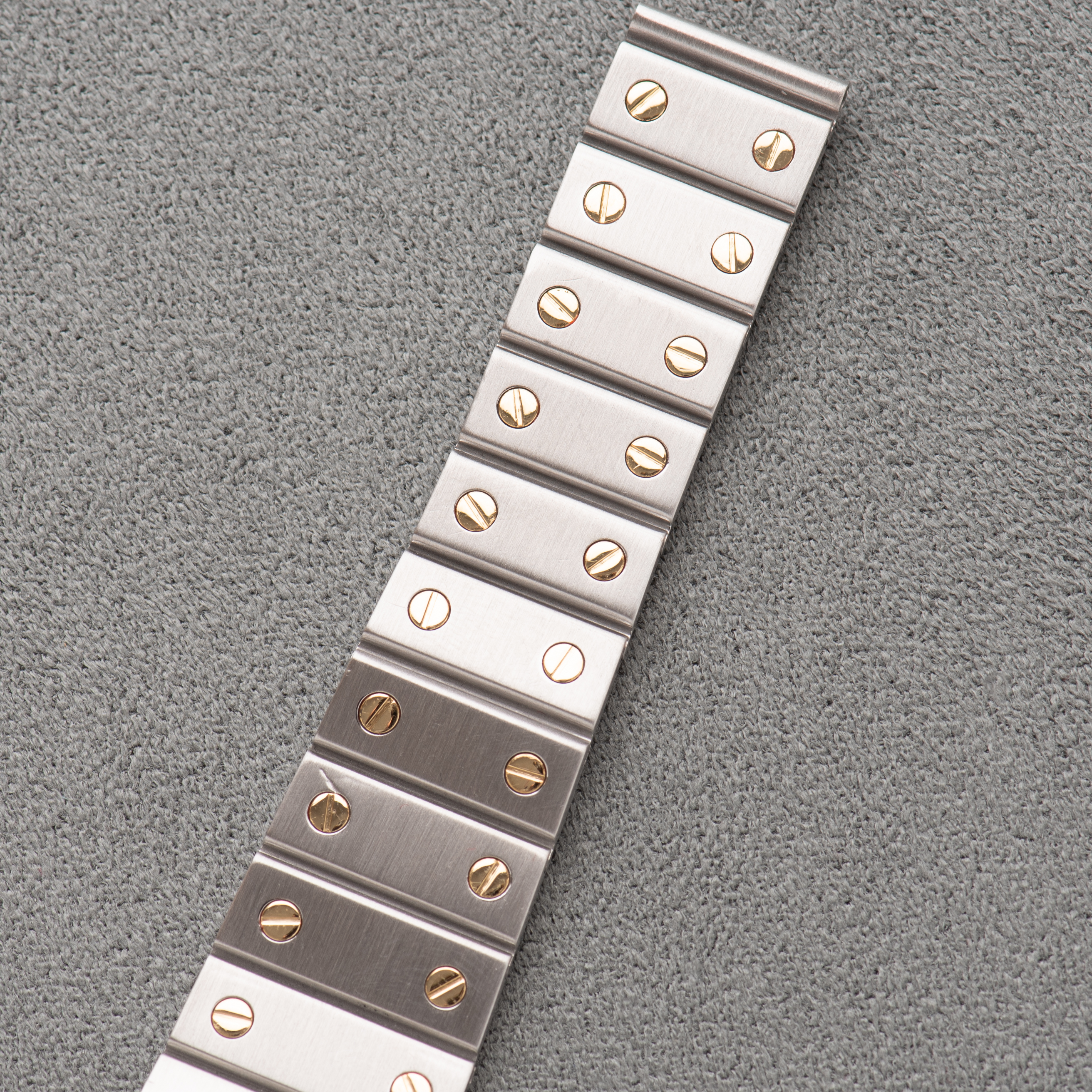 Zicht op Cartier Santos Carrée Gold/steel Ref 2961 vanaf 1990-2000