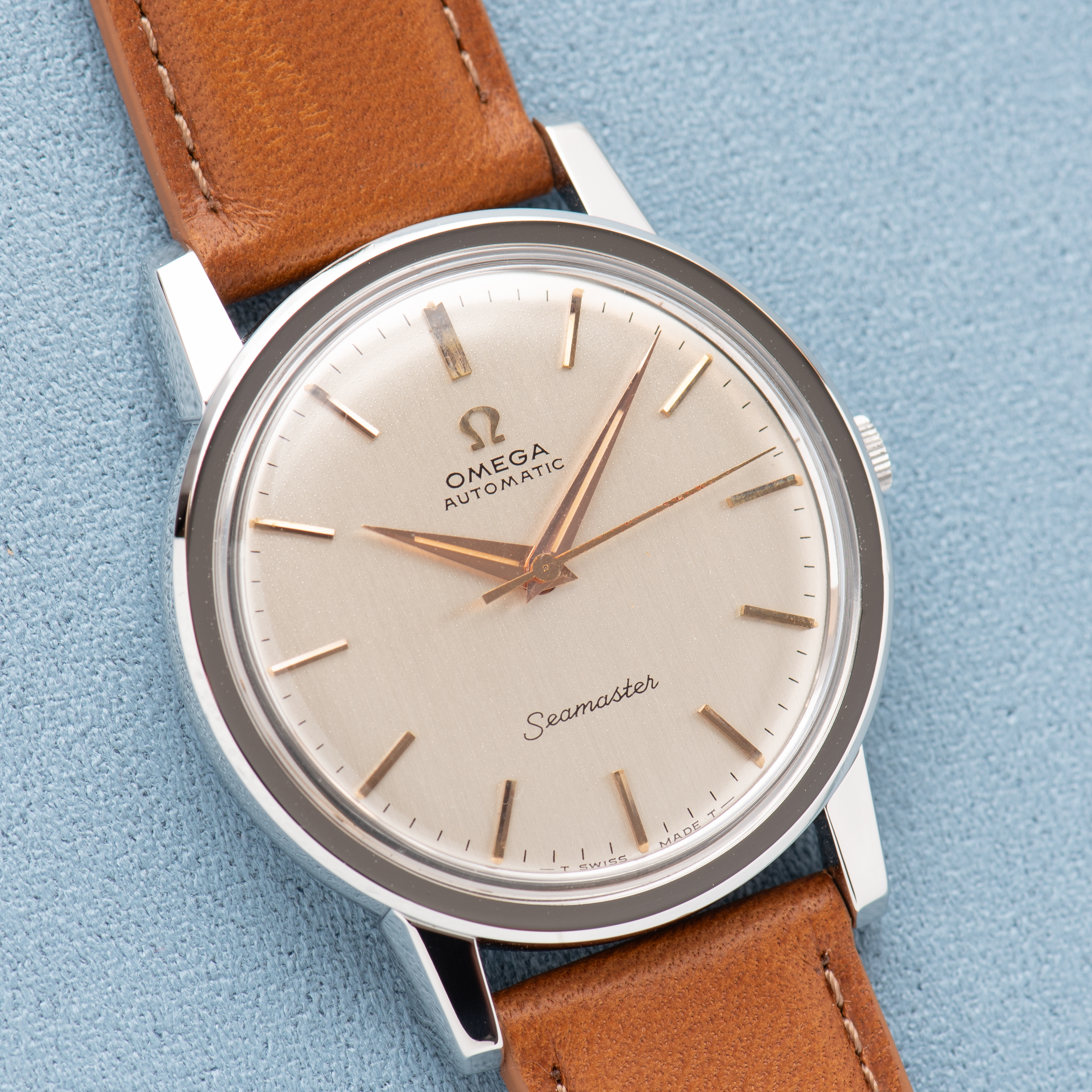 View of Omega Seamaster Automatic Silver Dial – Ref. 165.003 – 1966