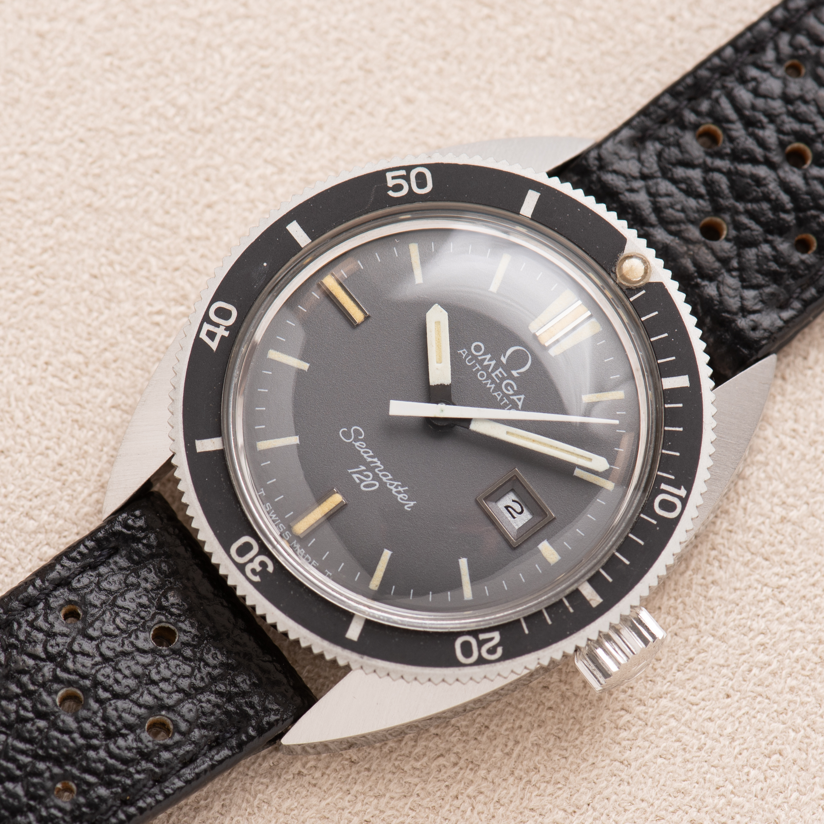 View of Omega Seamaster 120 New Old Stock from 1969 Ref 566.023