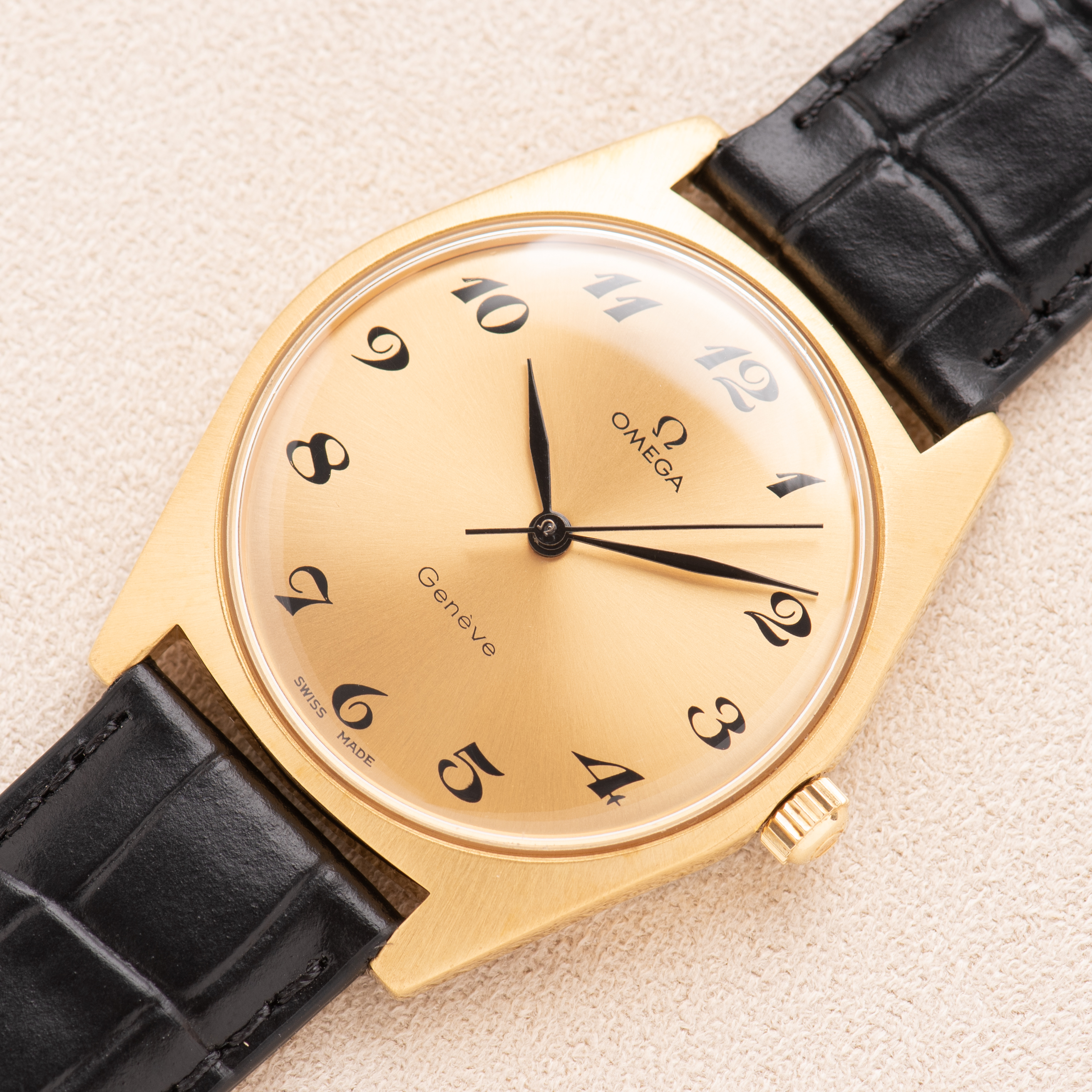 Vue de Omega Genève "Breguet Dial" GoldPlated réf 135.041 from 1968