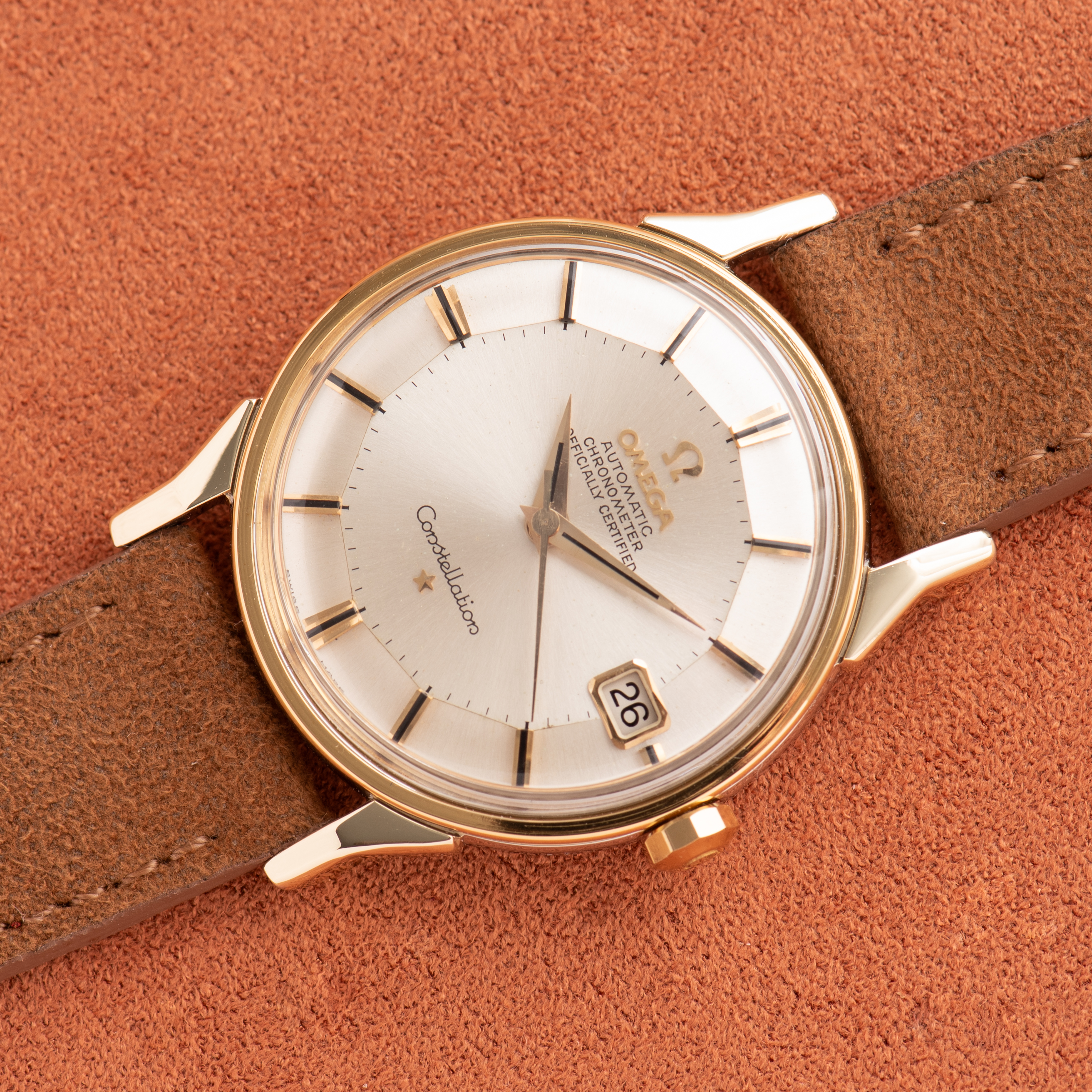 Vue de Omega Automatic Chronometer Constellation Pie Pan Dog Legs Automatic 1964