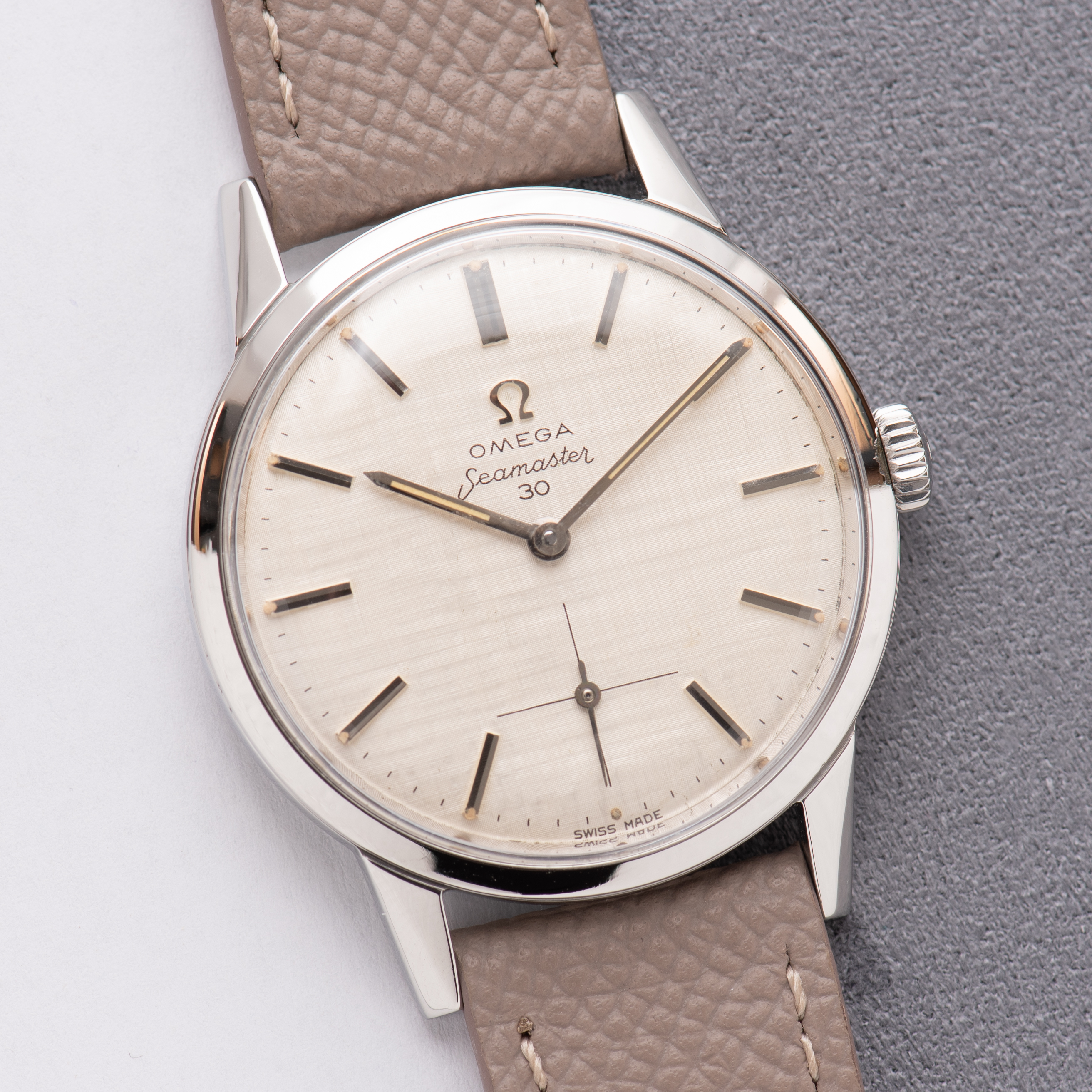 Vue de Omega Seamaster 30 "Linen Dial" from 1961 Réf 125.003