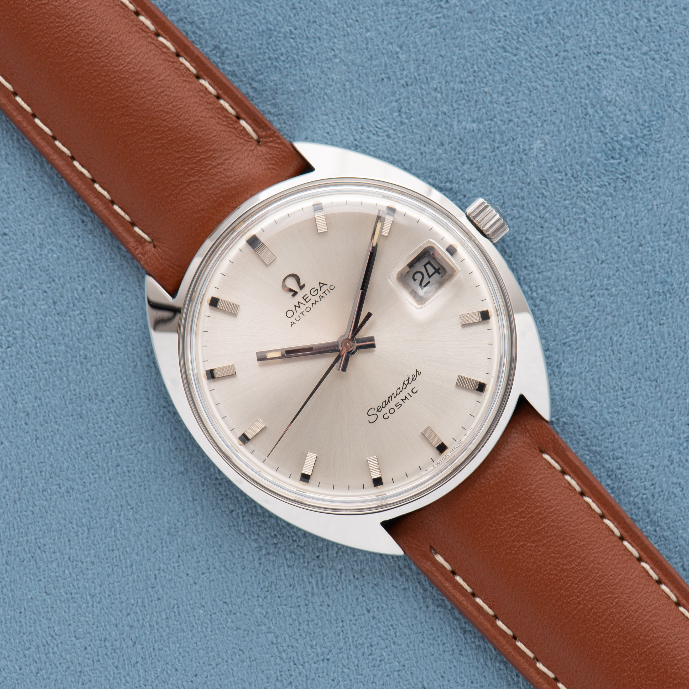 Omega Automatic Seamaster Cosmic Silver Dial réf 166.026 cal 565 from 1967