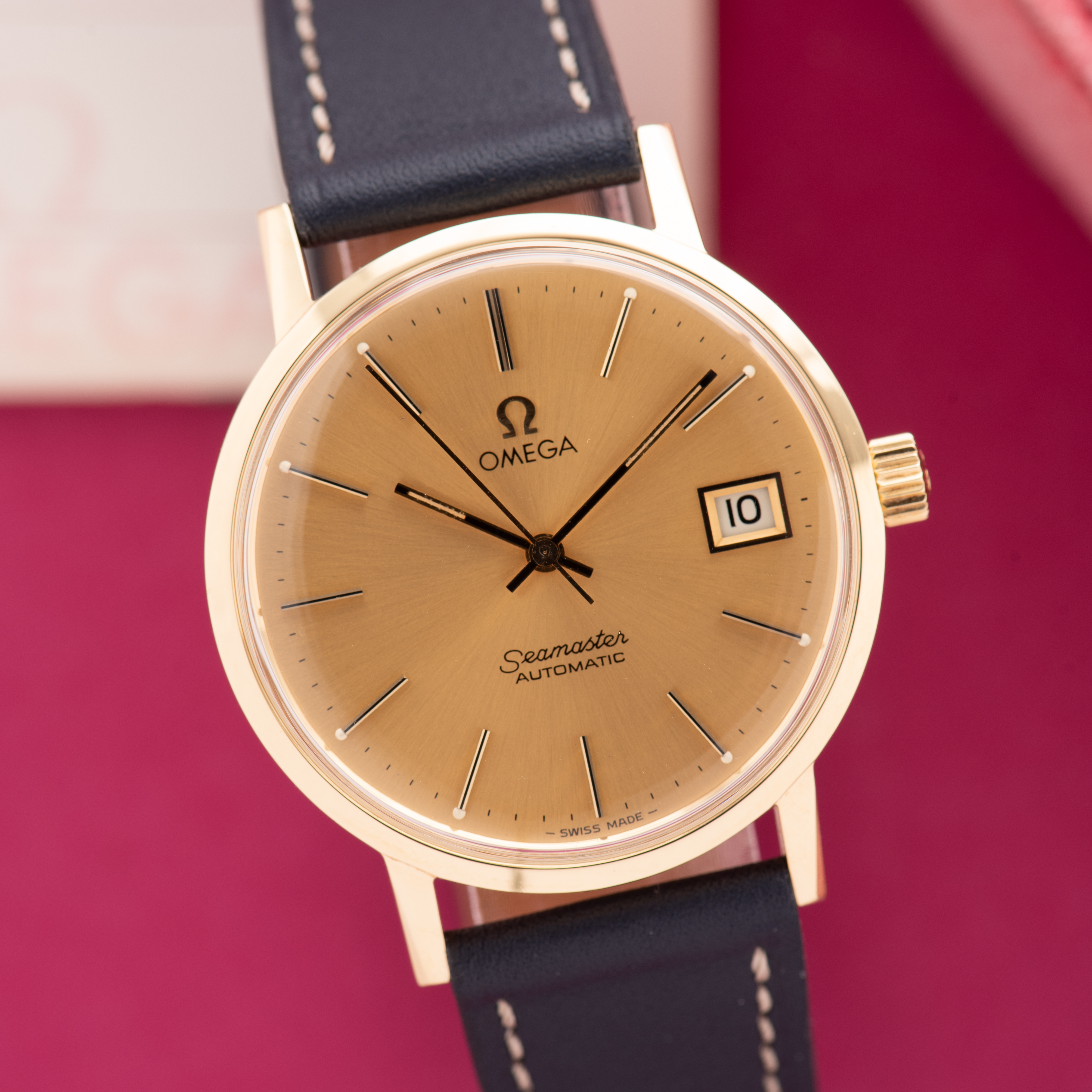 View of Omega Seamaster Automatic ref 166.0217 from 1979 Full Set