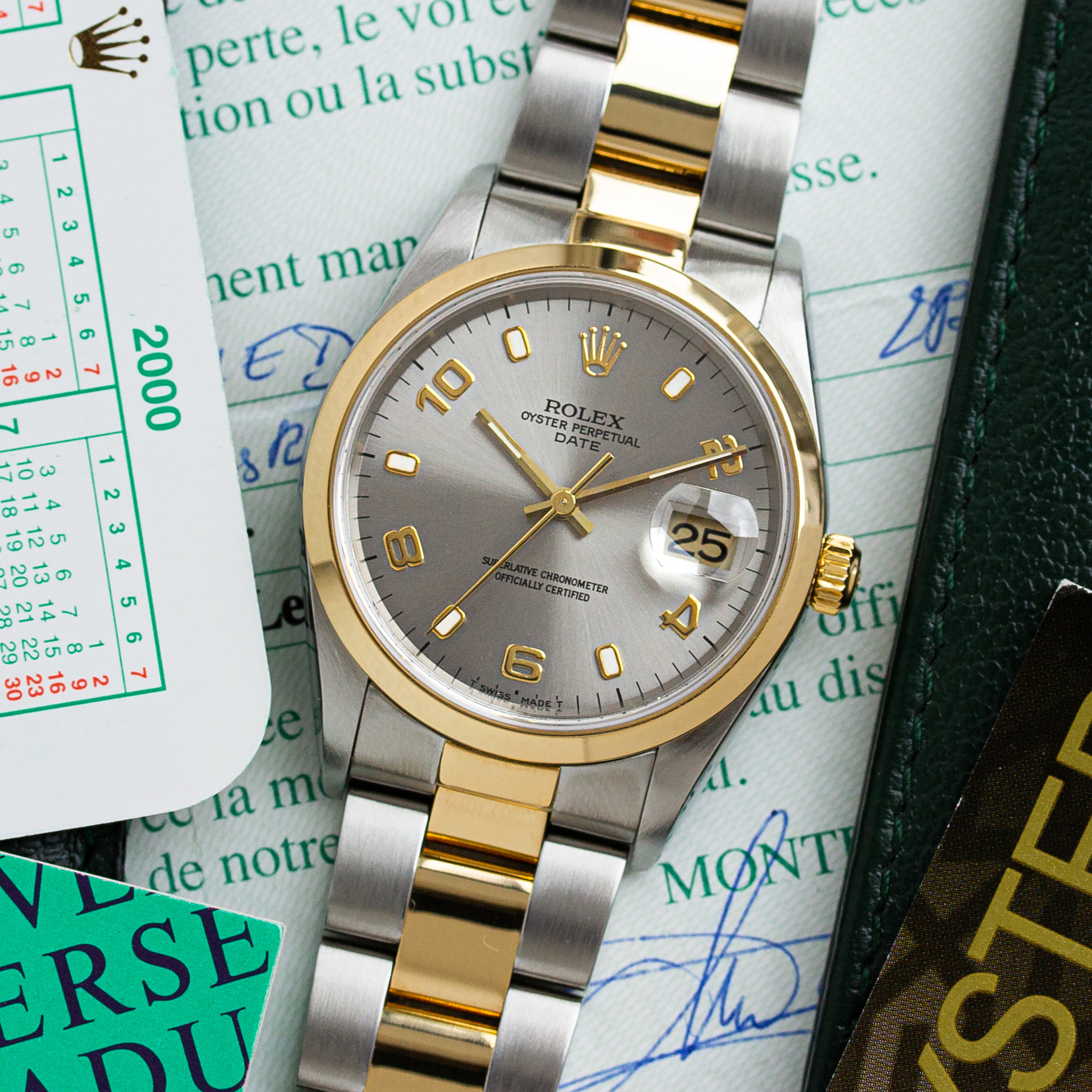 Vue de Rolex Oyster Perpetual Date réf 15203