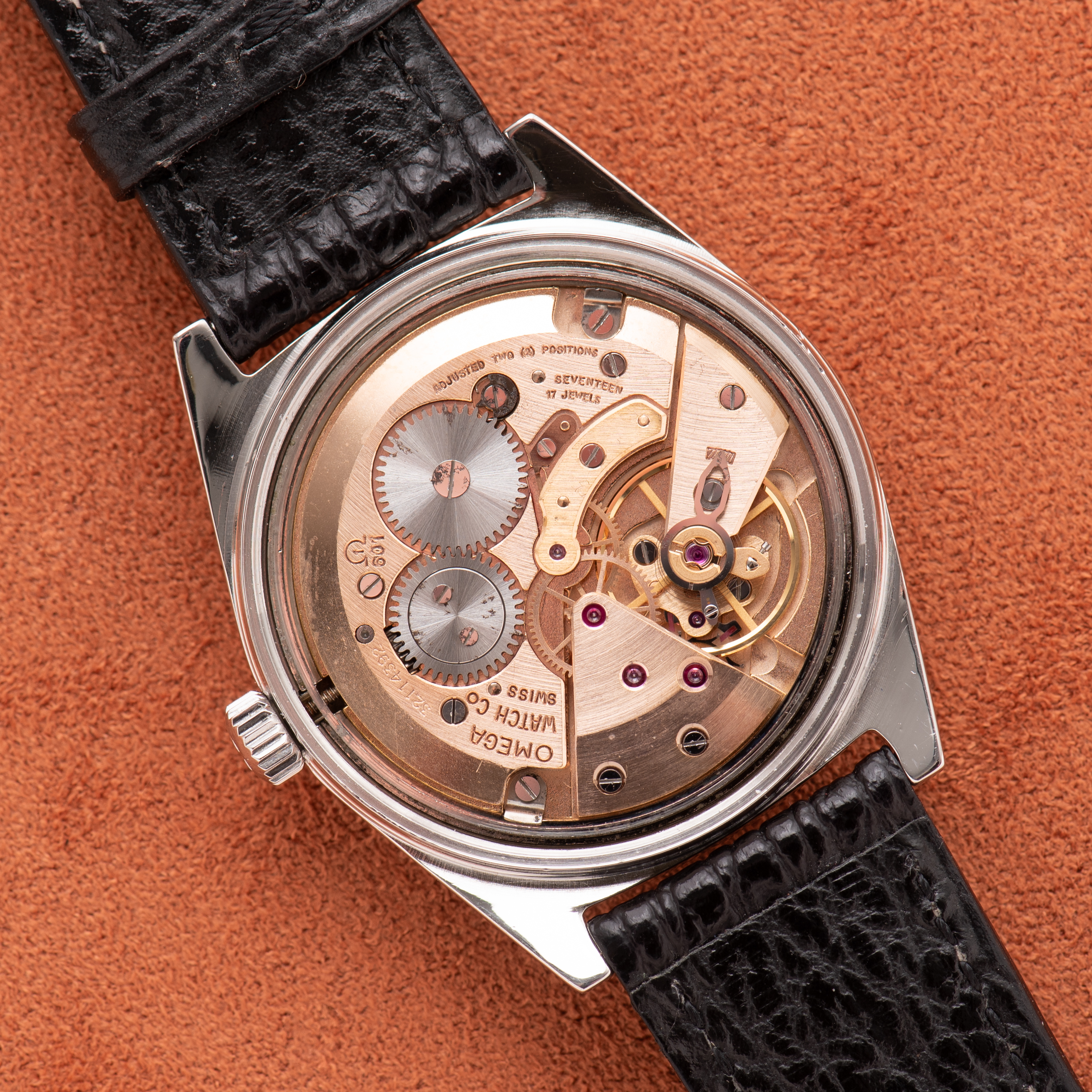 View of Omega Geneva mechanical ref 135.041 cal 601 from 1970