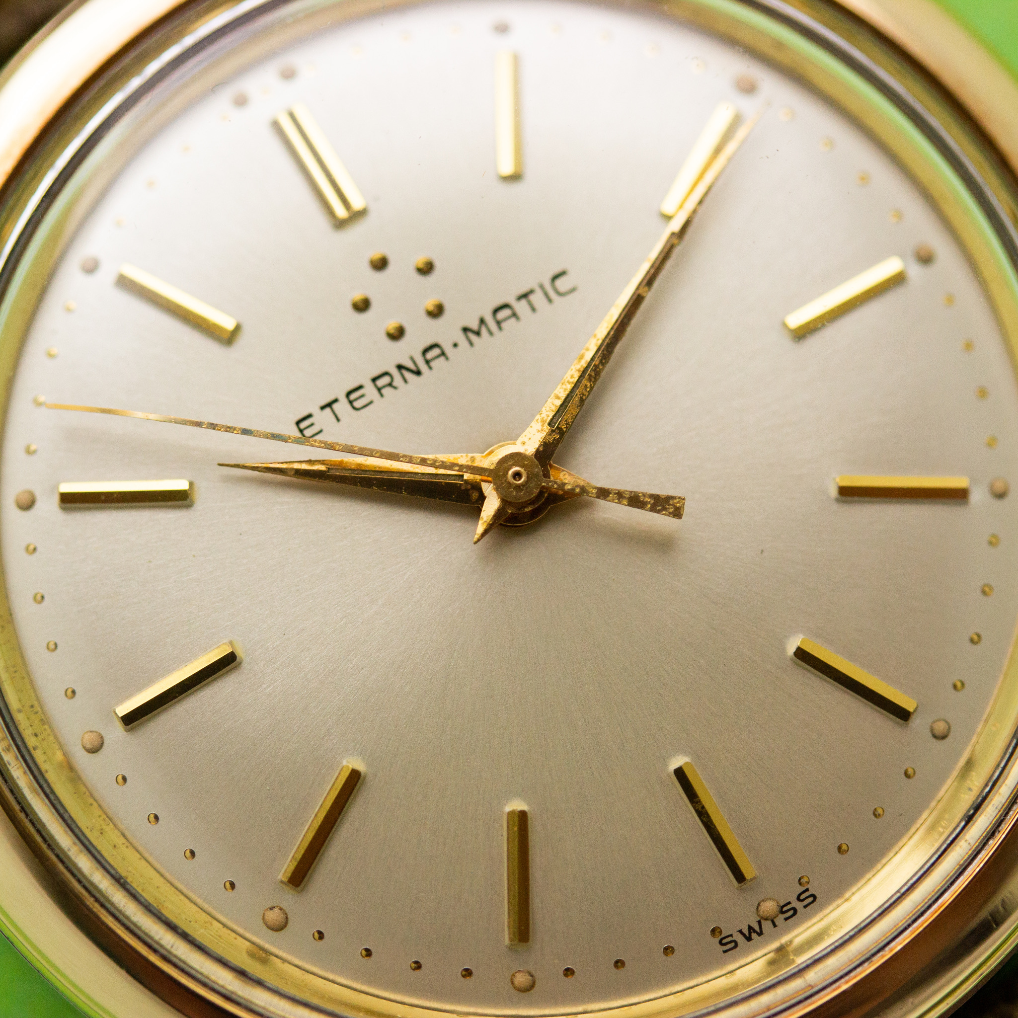 Zicht op Eterna-Matic Swiss cal 1412 U