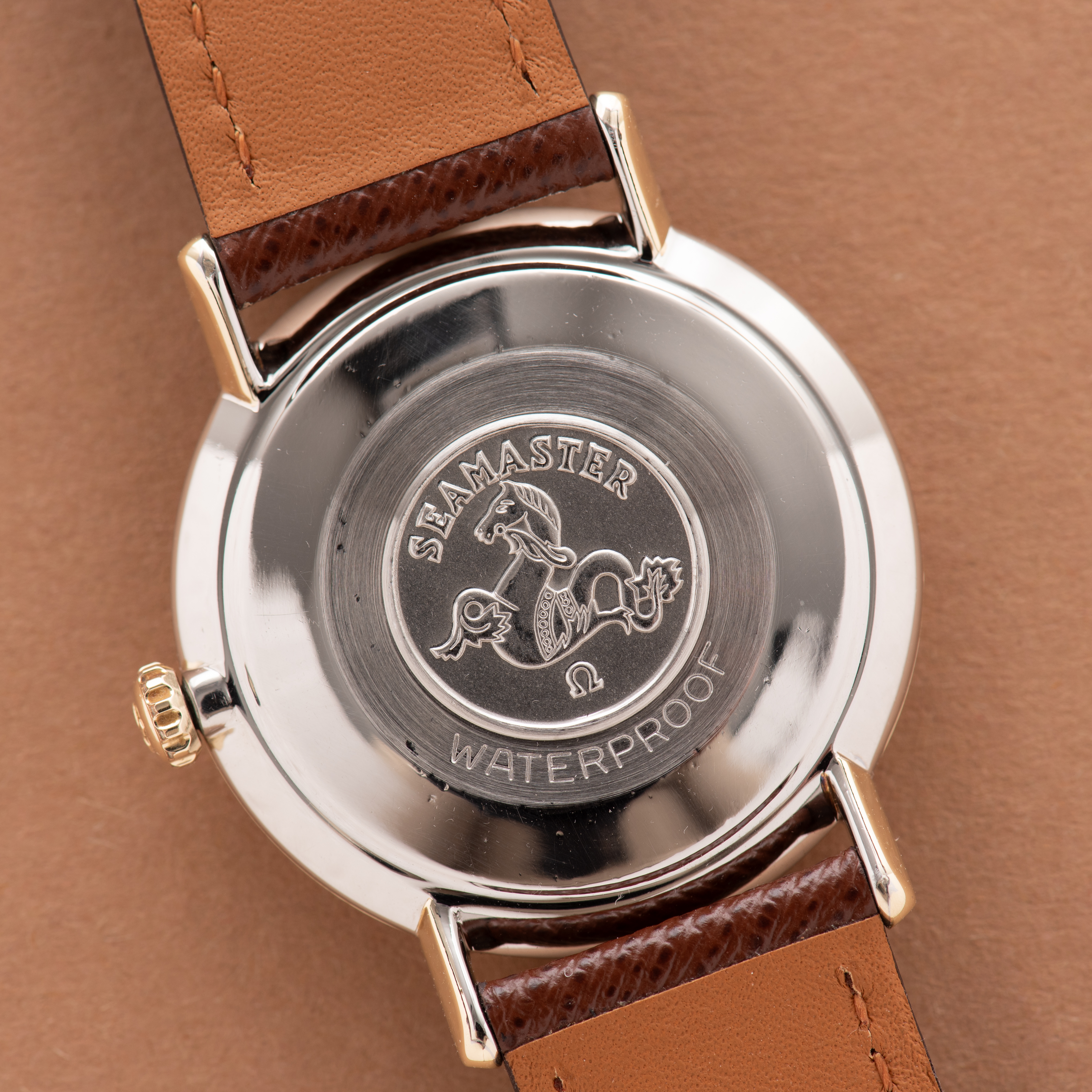 View of Omega Seamaster De Ville Date Gold/Steel Ref 14915-62 SC from 1962