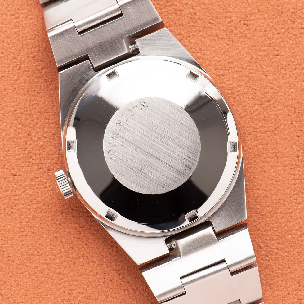 Thumbnail: Omega Automatic Genève Silver Dial from 1972 Réf 166.099 with box