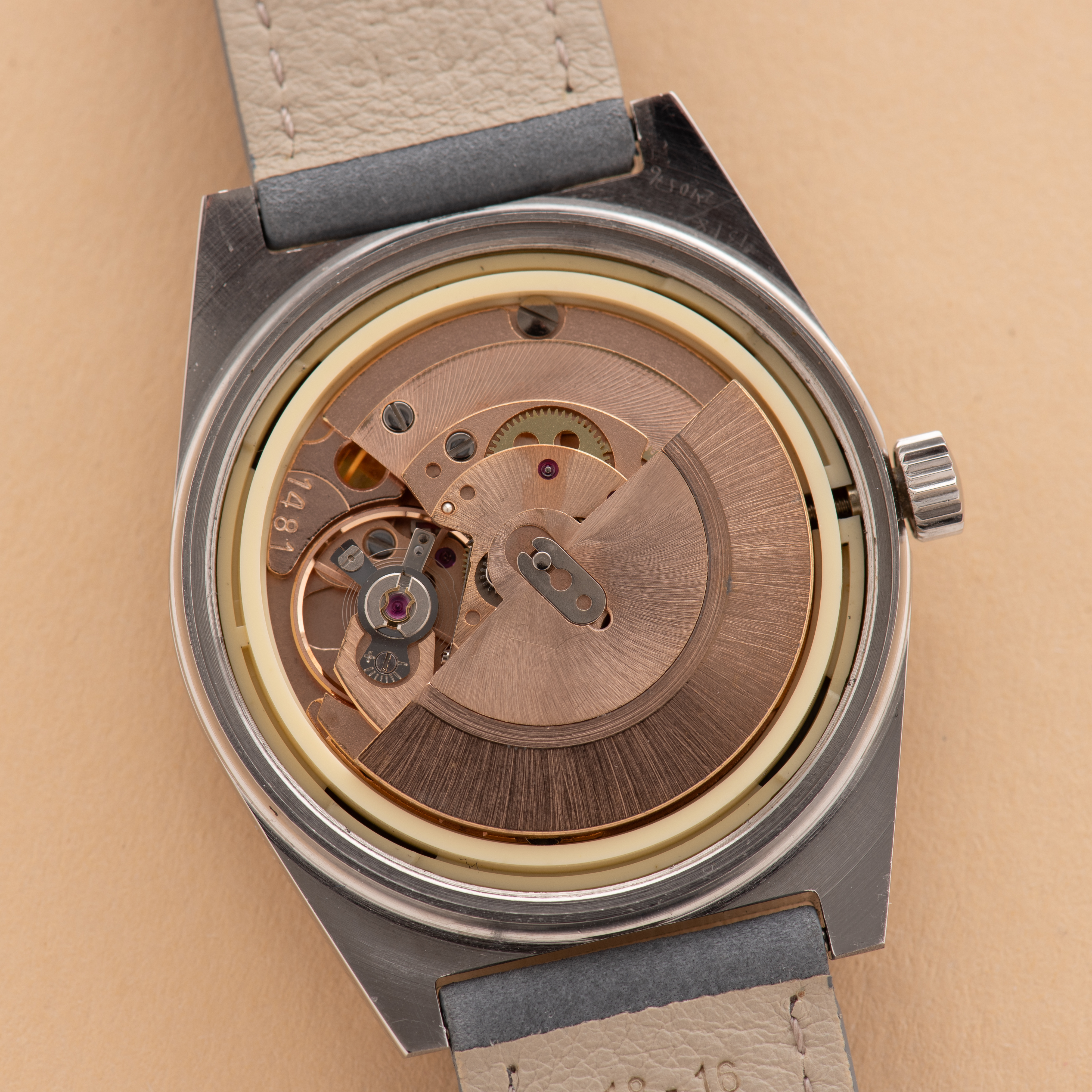 Vue de Omega Automatic Genève blue dial réf 1660118 cal 1481