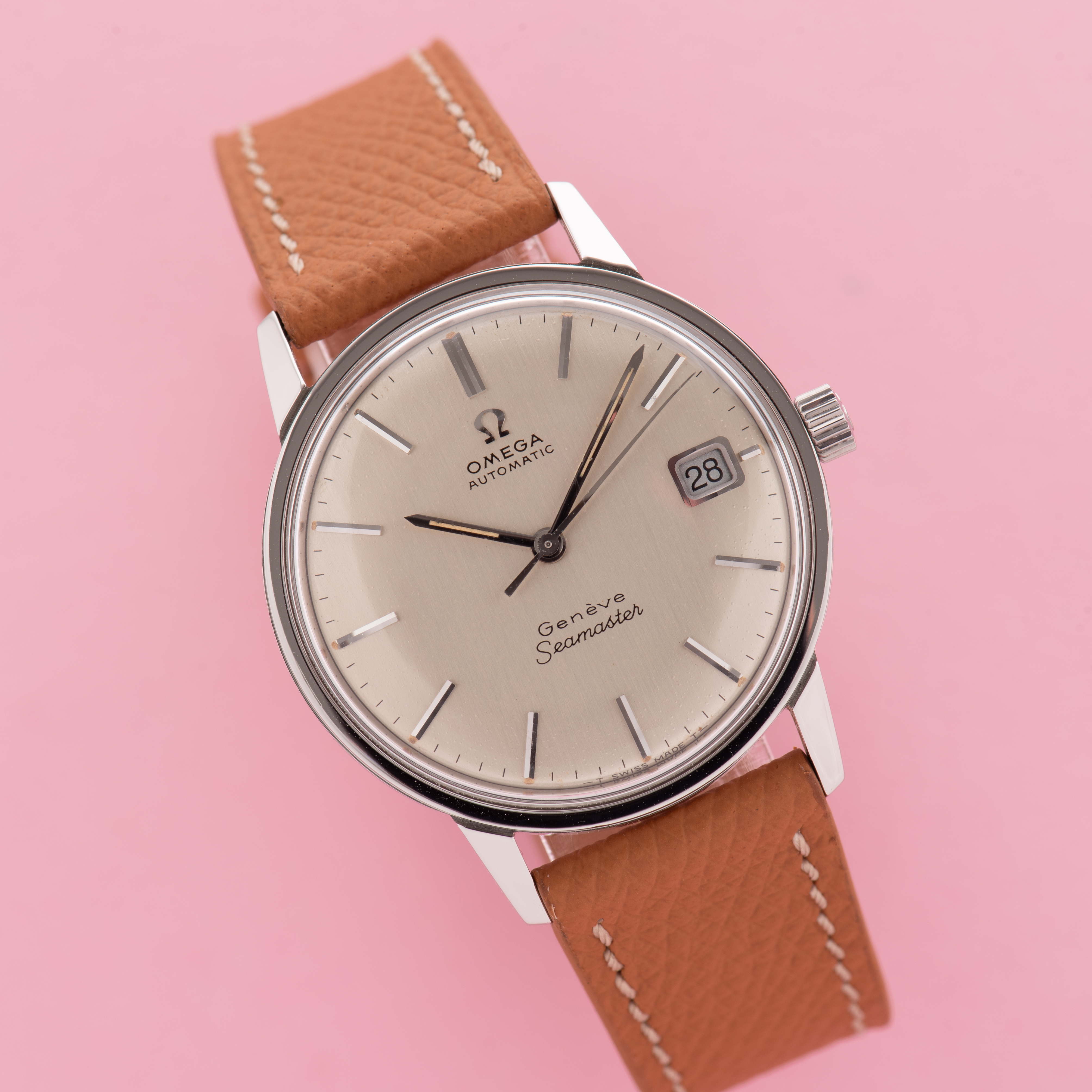 Vue de Omega Automatic Seamaster Genève réf 166.002 cal 565 "double signature"
