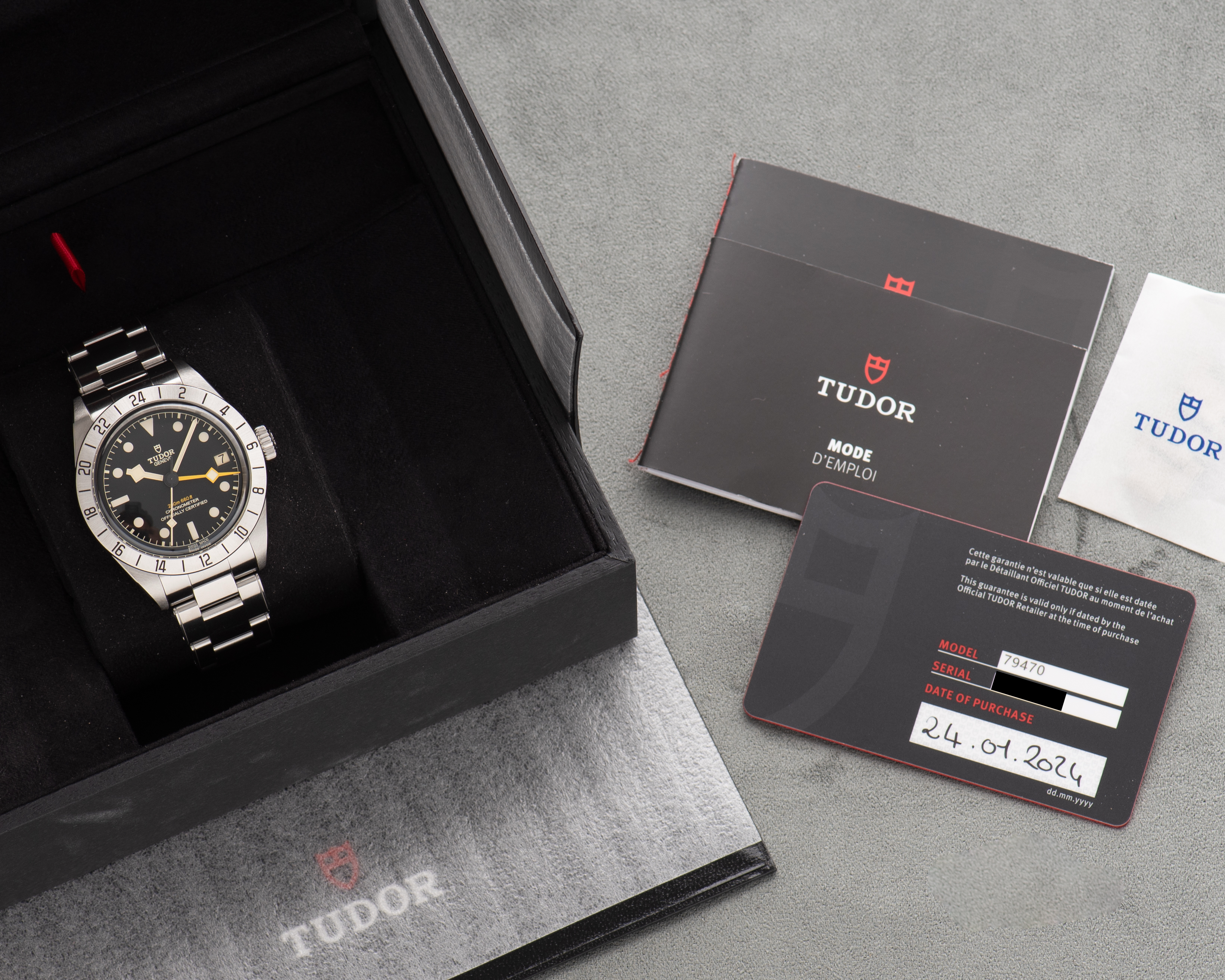 View of Tudor Black Bay Pro GMT ref 79470 Full set from 2024