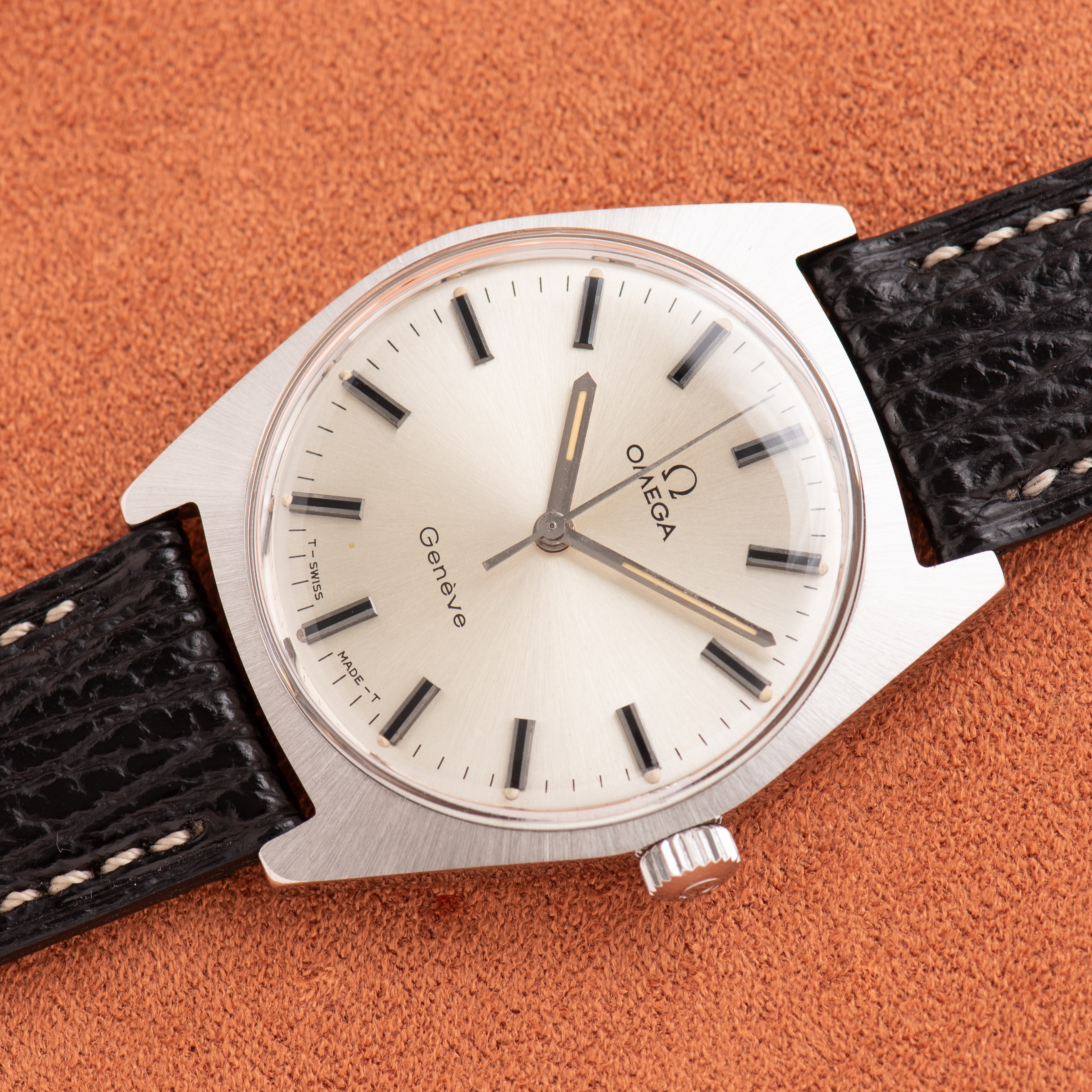 View of Omega Geneva mechanical ref 135.041 cal 601 from 1970