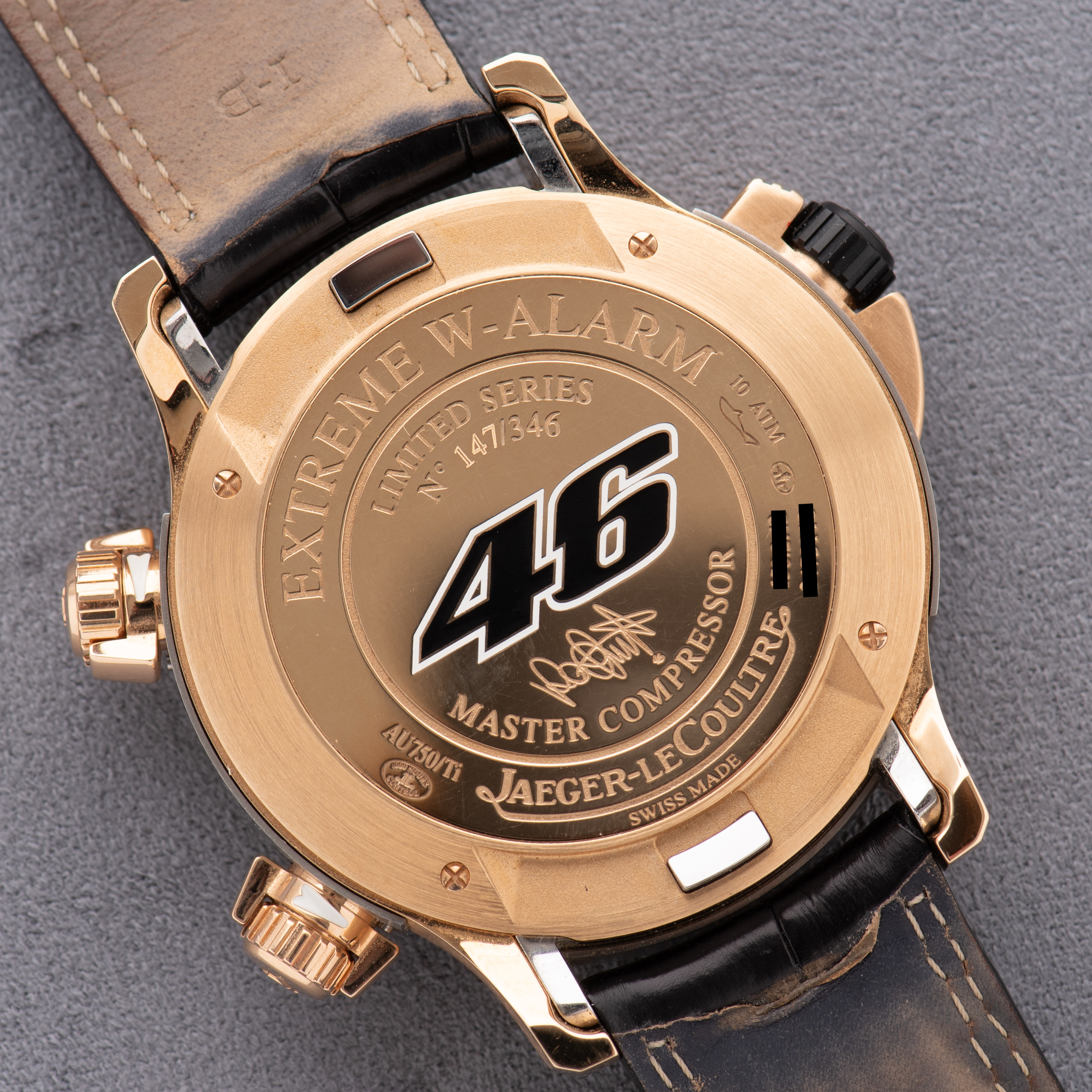 View of Jaeger LeCoultre Master Compressor Edition Valentino Rossi Ref Q177244V Full Set