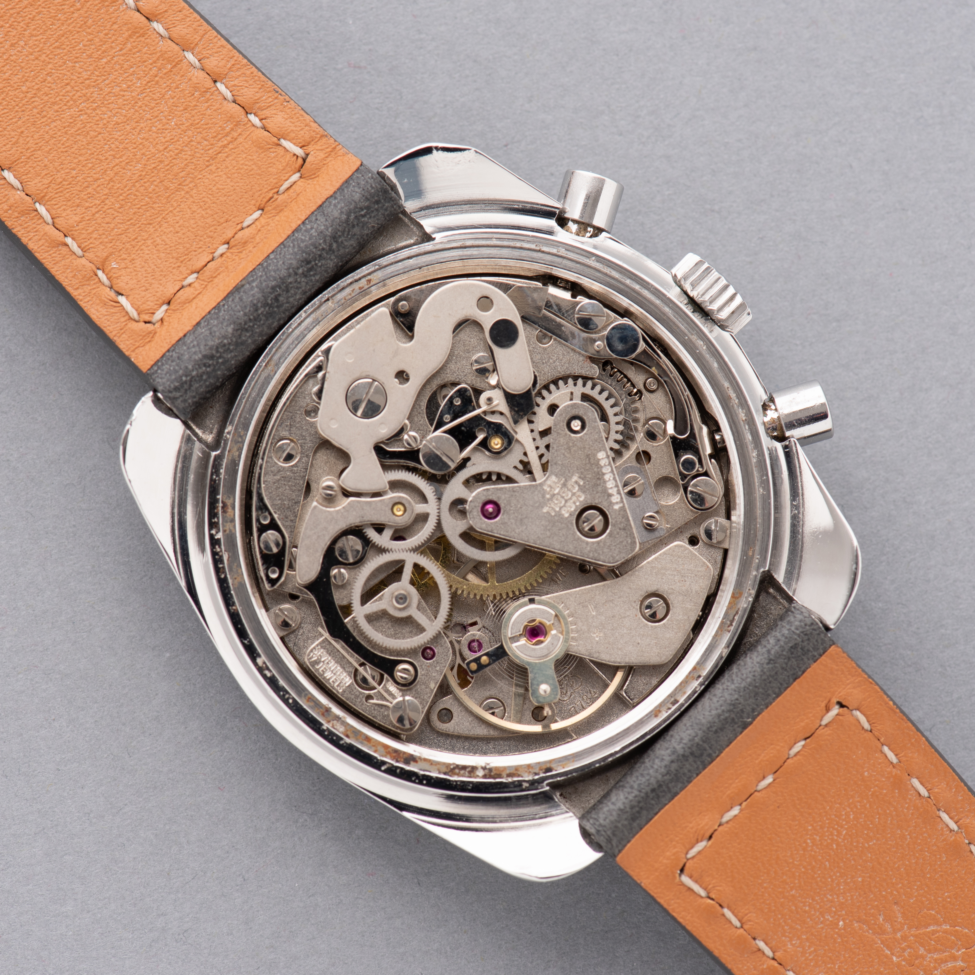 View of Tissot Swiss Navigator ref 40582 Valjoux 7734