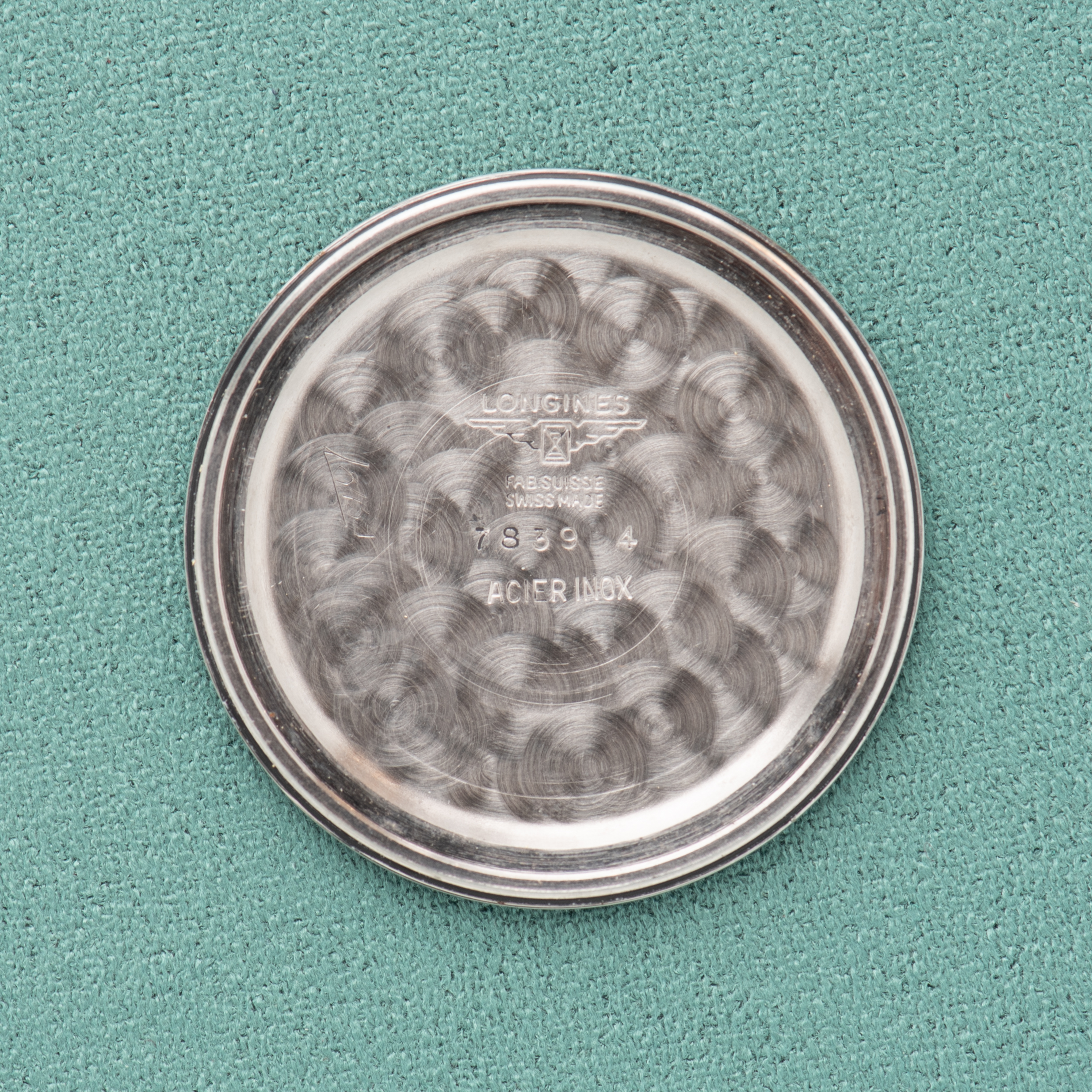 View of Mechanical Steel Longines – Silver Dial – Caliber 284 – Ref. 7839-4 – Circa 1960