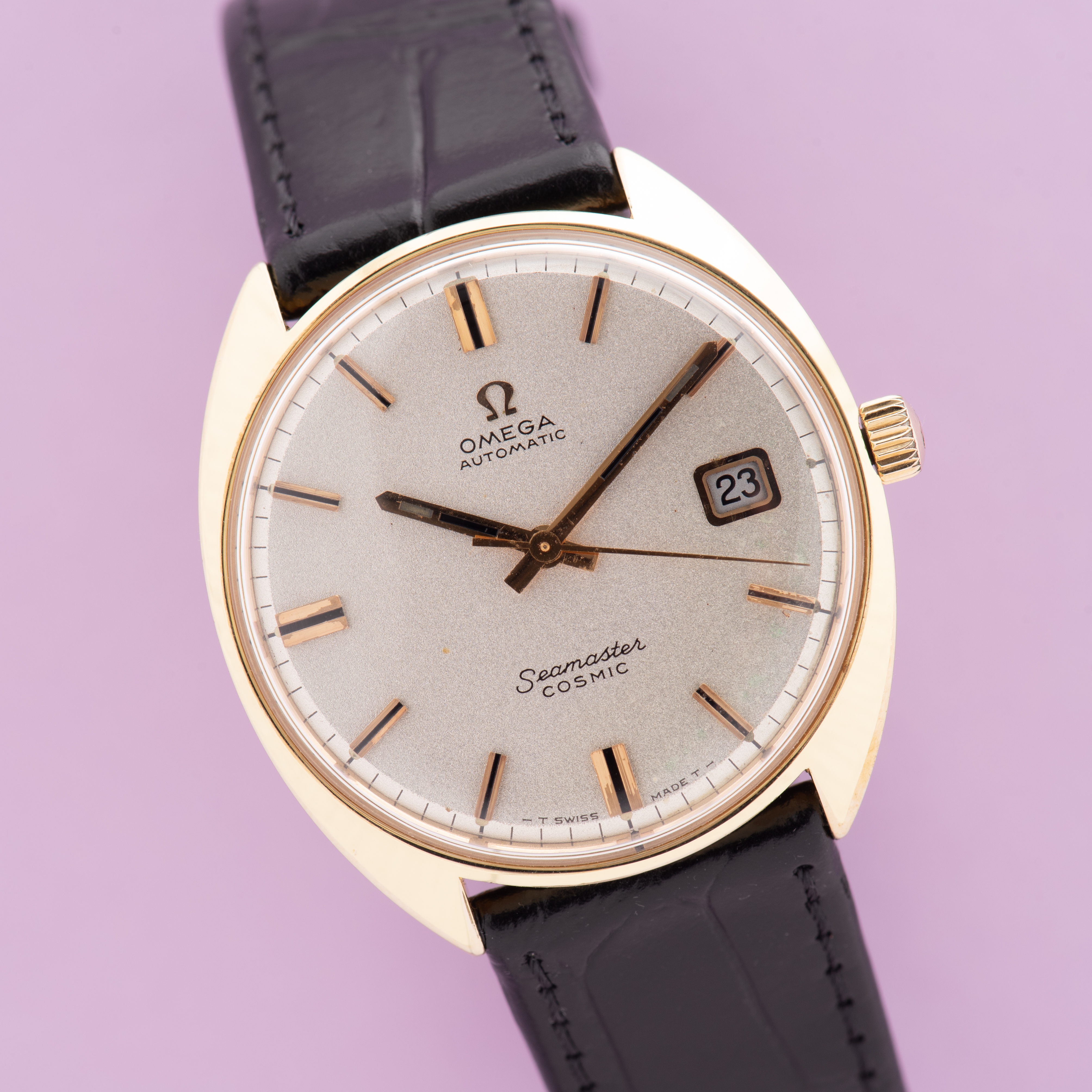 Zicht op Omega Automatic Seamaster Cosmic ref 166.026 uit 1968