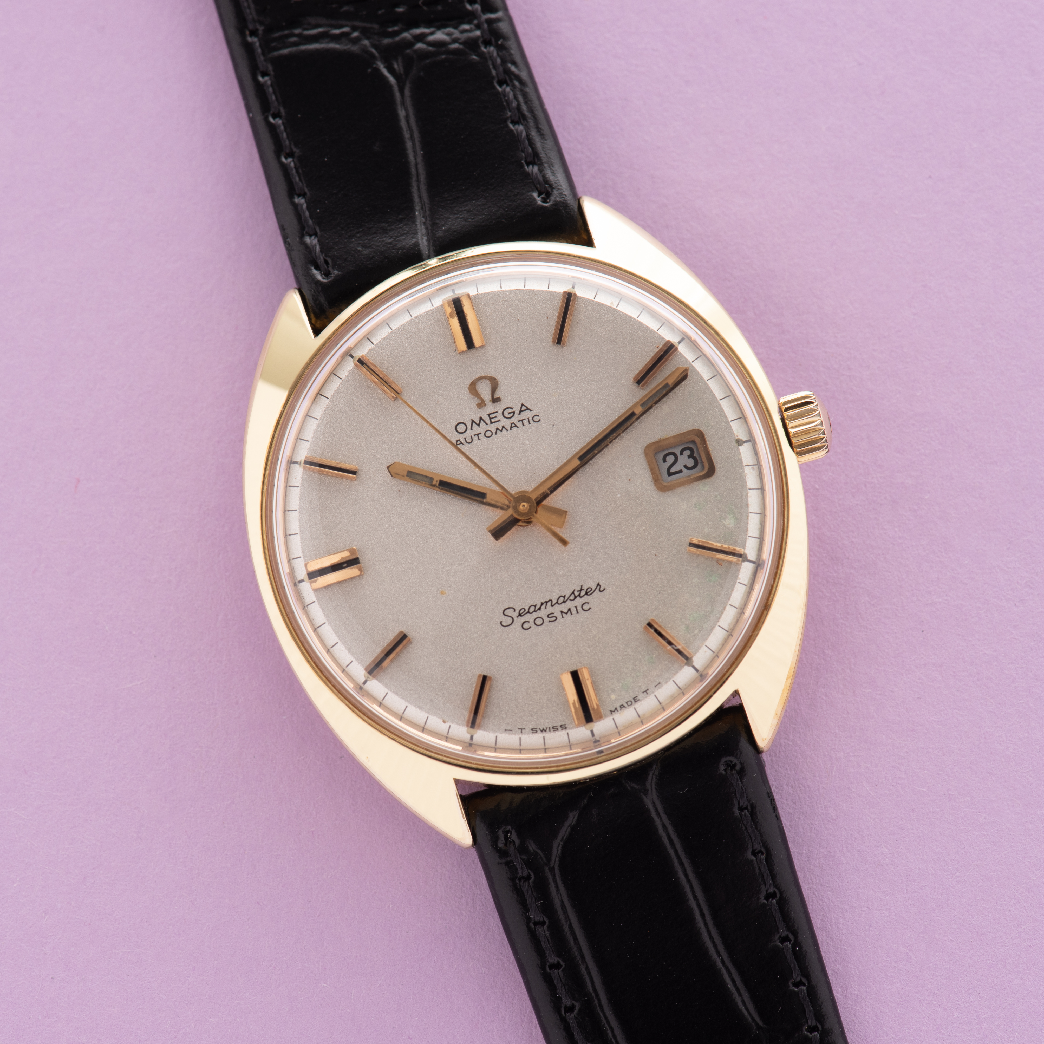 Zicht op Omega Automatic Seamaster Cosmic ref 166.026 uit 1968