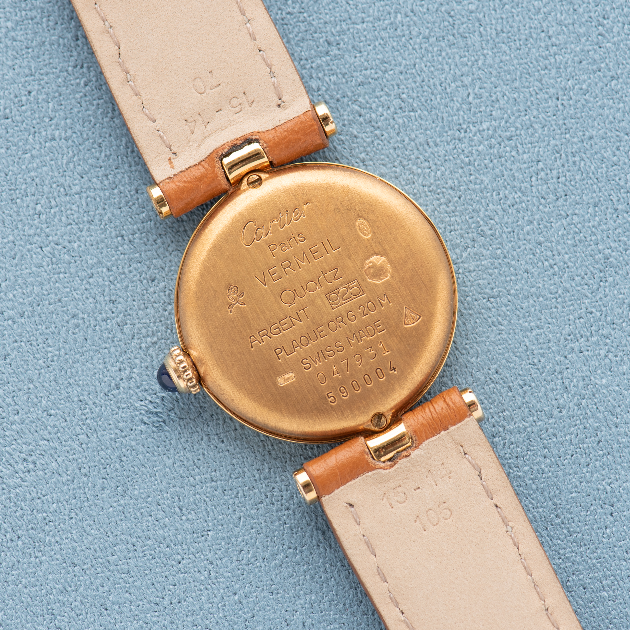 Vue de Cartier Must de Vendome White Arabic Dial Quartz réf 590004 Full Set from 1991
