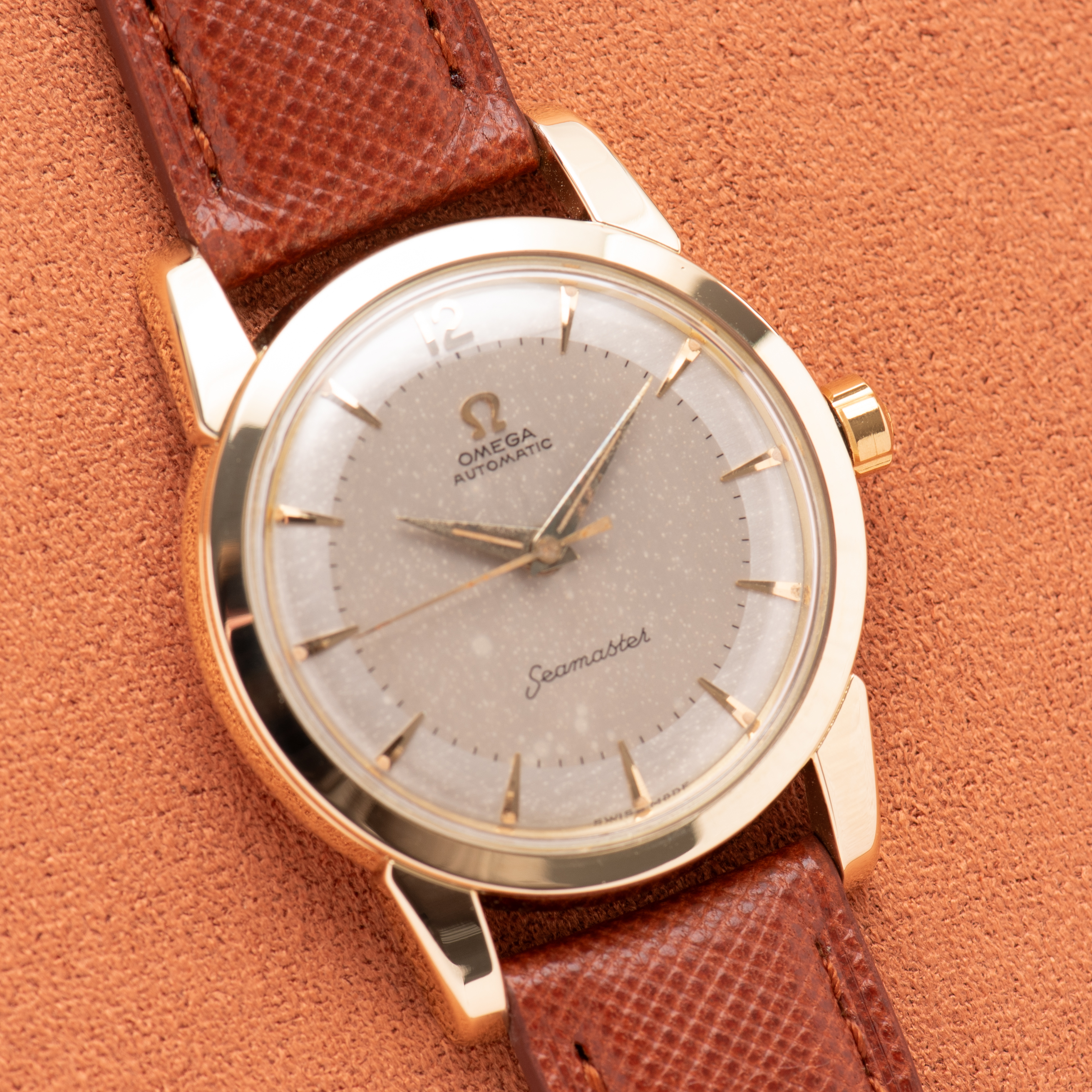 Zicht op Omega Automatic Seamaster réf 2846-3 SC cal 501 from 1954