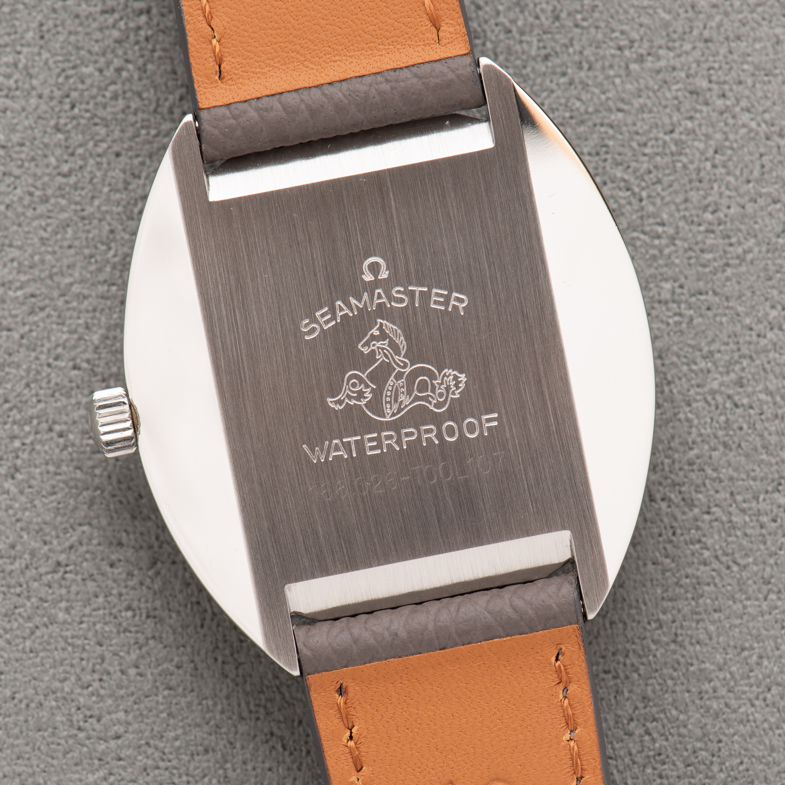 View of Omega Automatic Seamaster Cosmic Grey Dial Ref 166.026 cal 565 from 1968