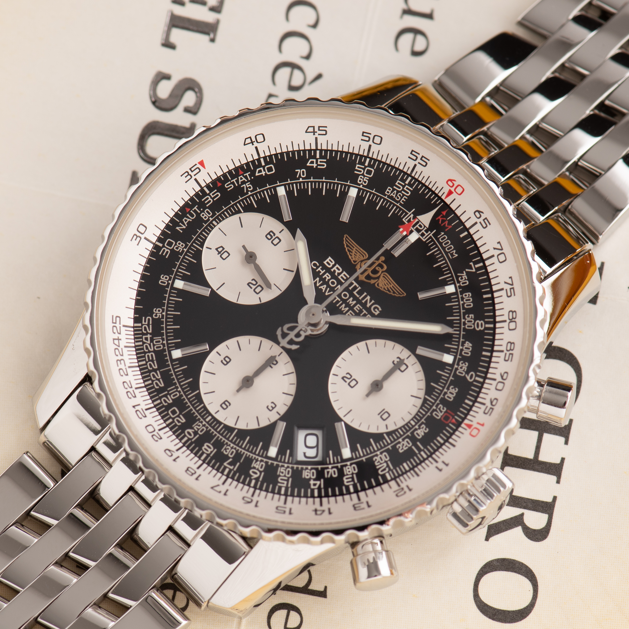 Vue de Breitling Chronometer Navitimer Chronograph A23322 Full Set from 2007