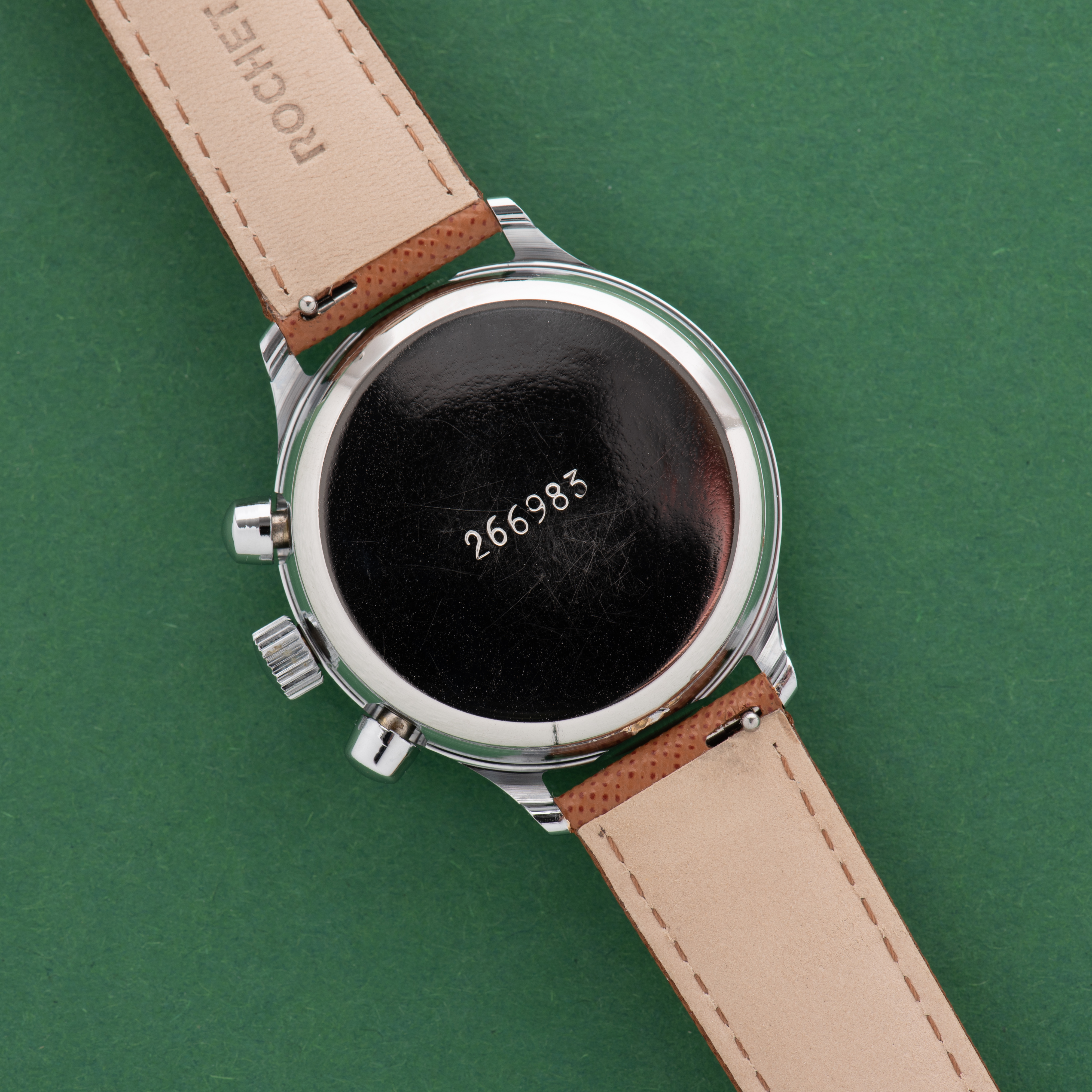 Zicht op Poljot Movet Chronograph 3133 Nieuwe oude voorraad