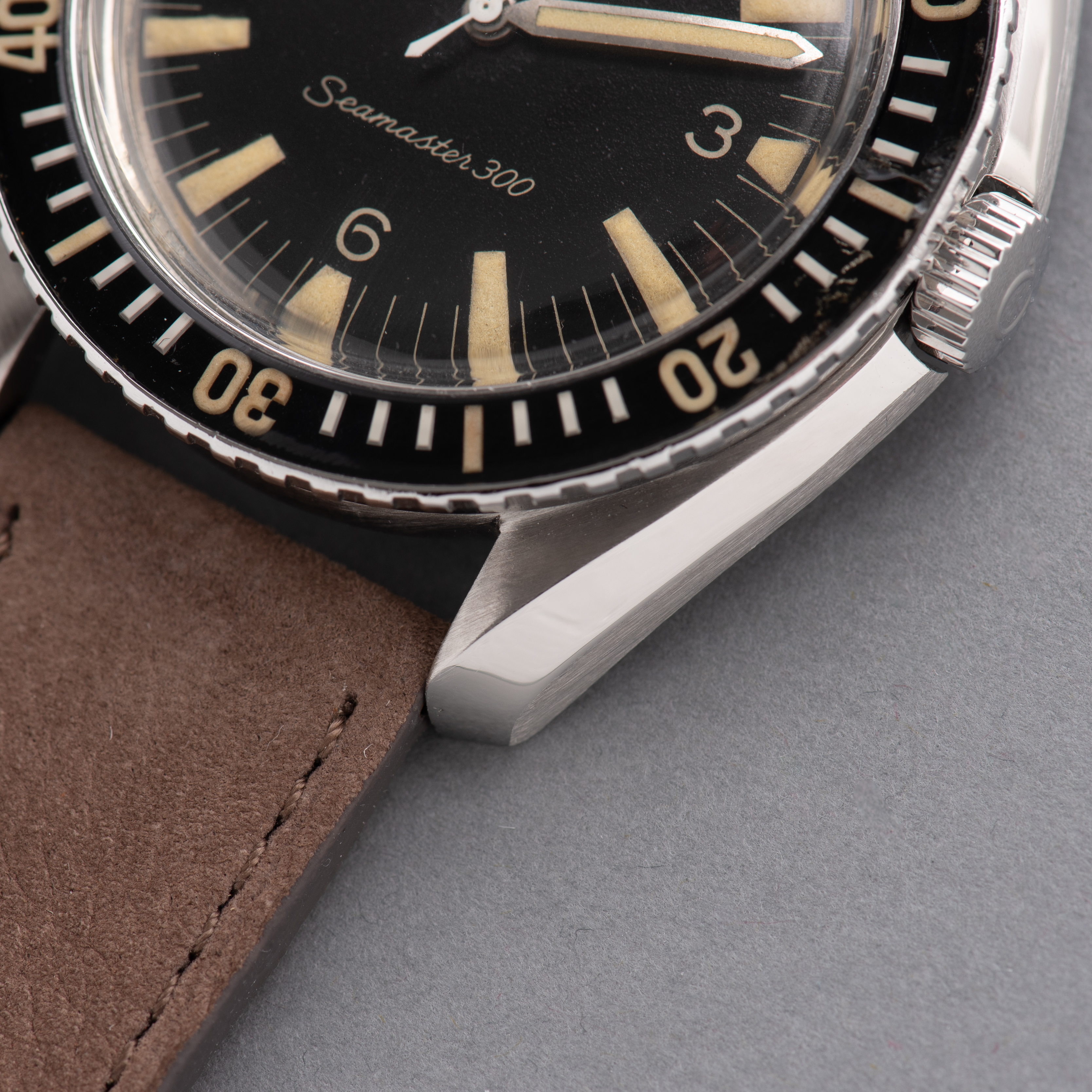 View of Omega Seamaster 300 Automatic HF Case Ref 165.024 from 1966