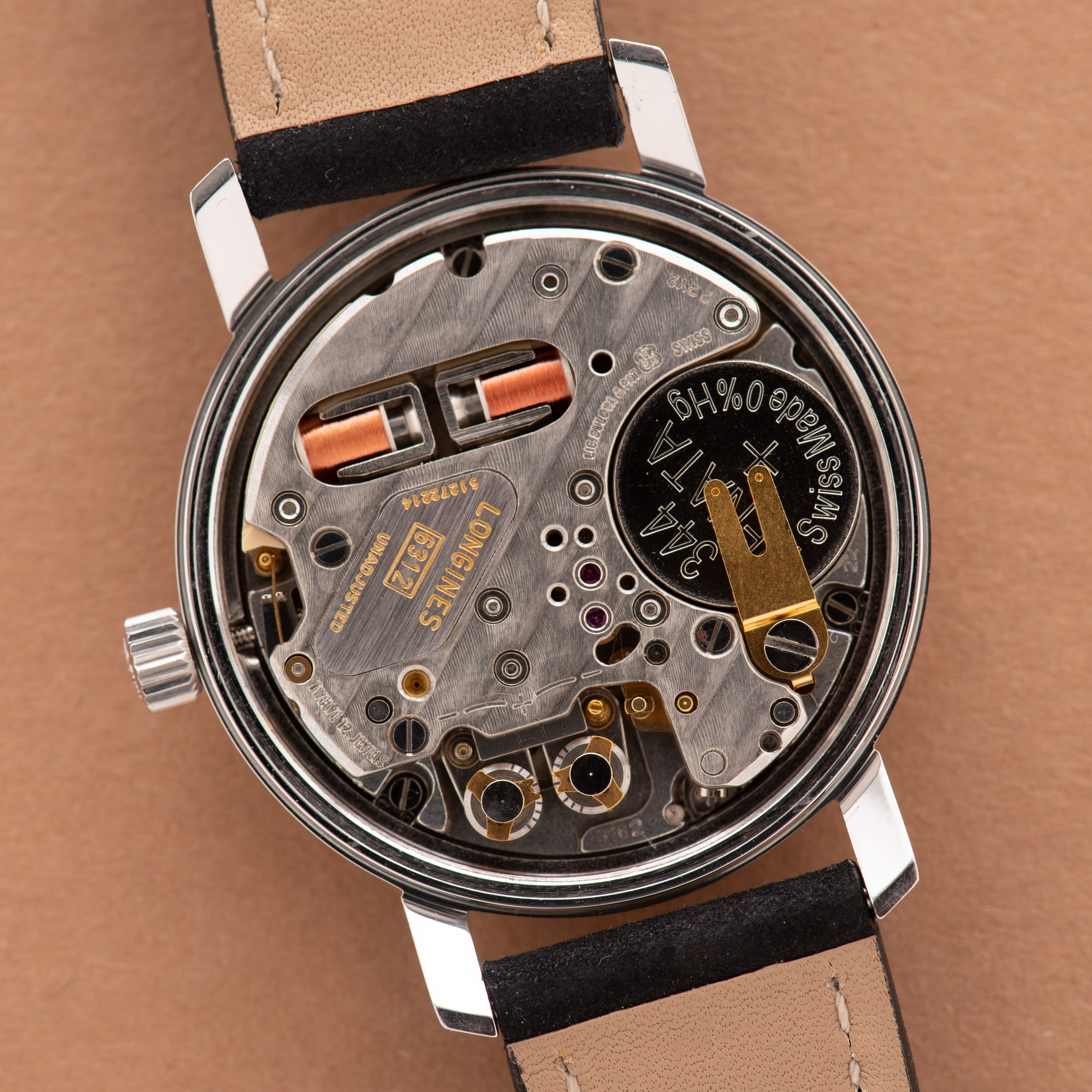 Zicht op Longines Ultronic ref 8623-1 cal 6312
