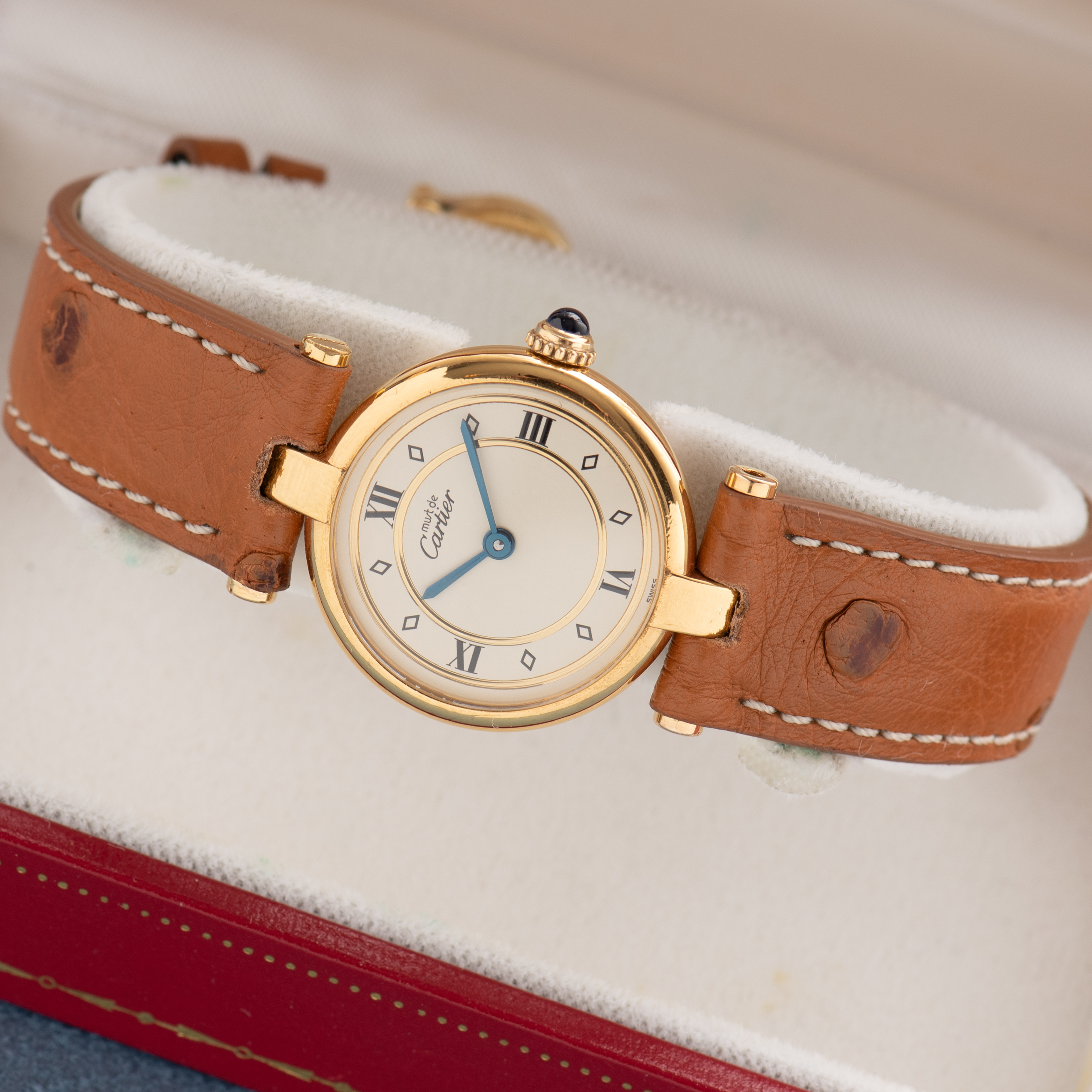 Vue de Cartier Must de Vendome White Arabic Dial Quartz réf 590004 Full Set from 1991