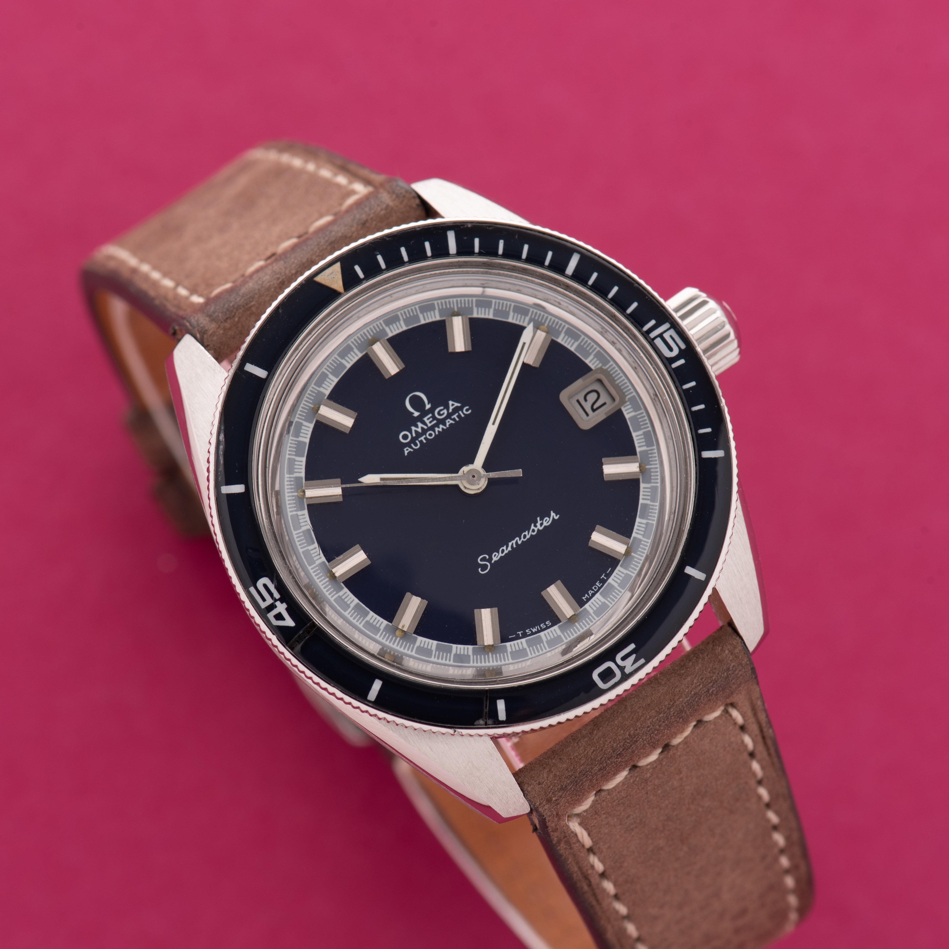 Zicht op Omega Automatic Seamaster 60 from 1969 Réf 166.062