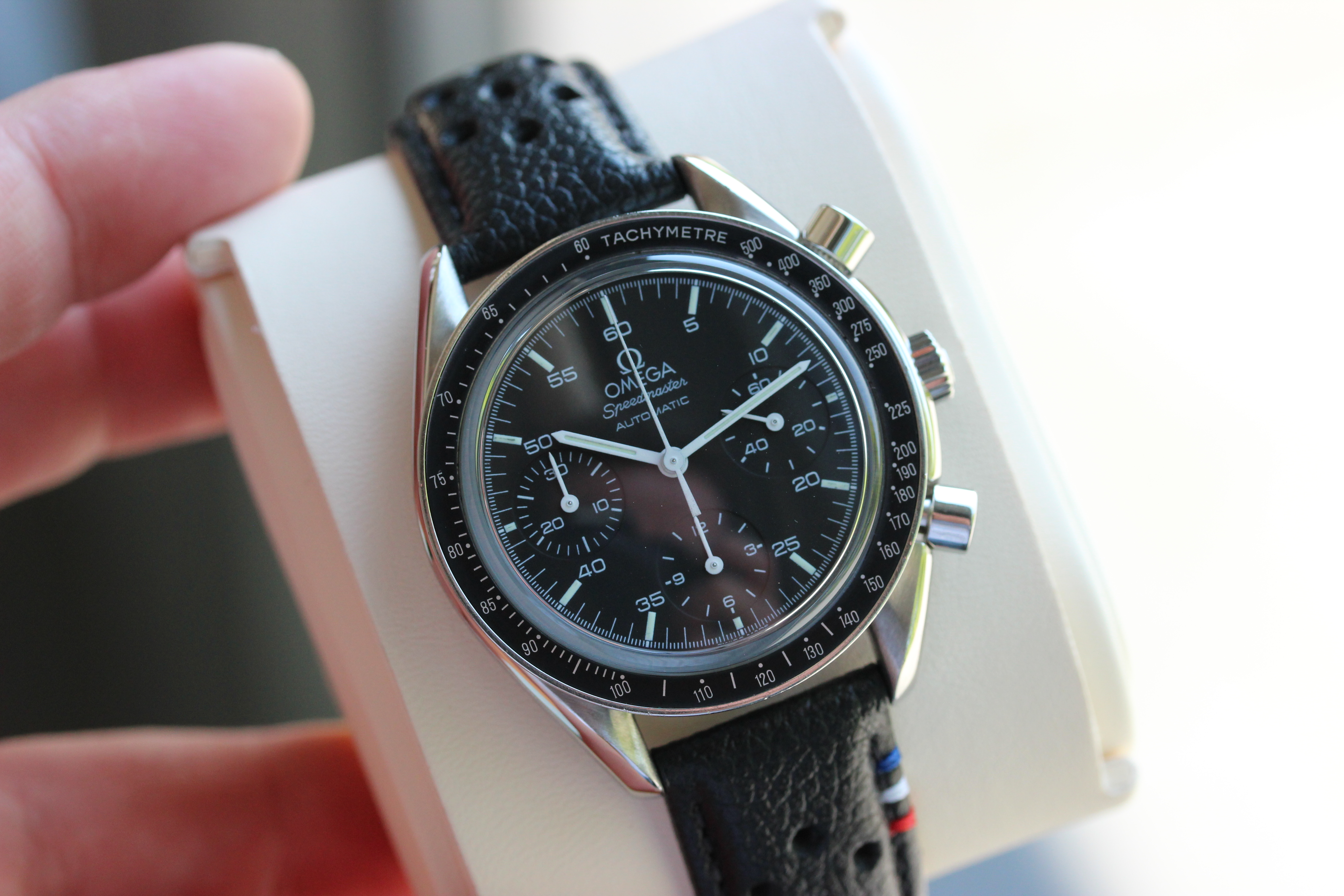 Zicht op Omega Speedmaster Reduced Automatic ref 3539,50,00