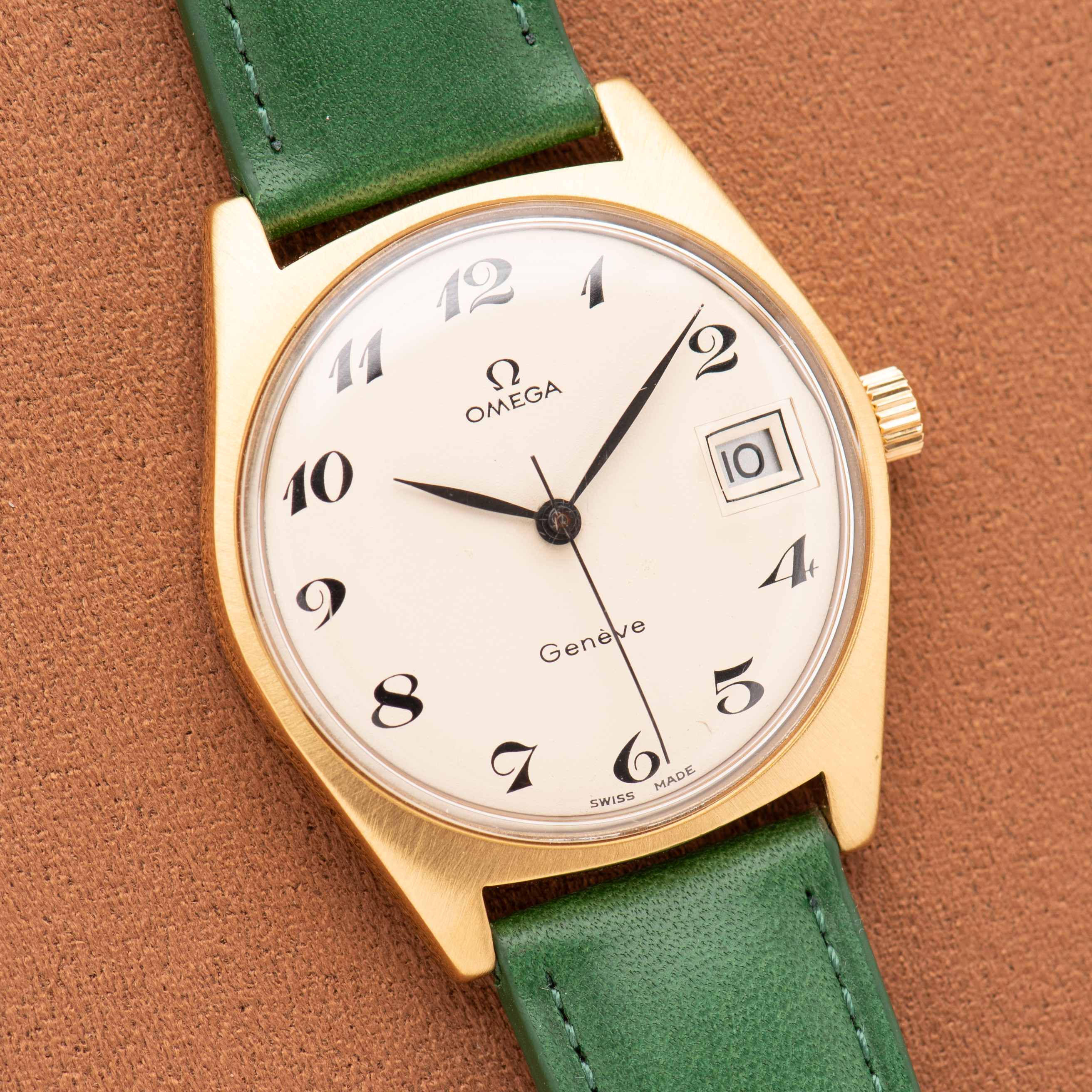 View of Omega Genève "Breguet Dial" Gold Plated – Calibre 613 – Réf. 136.041 – 1972