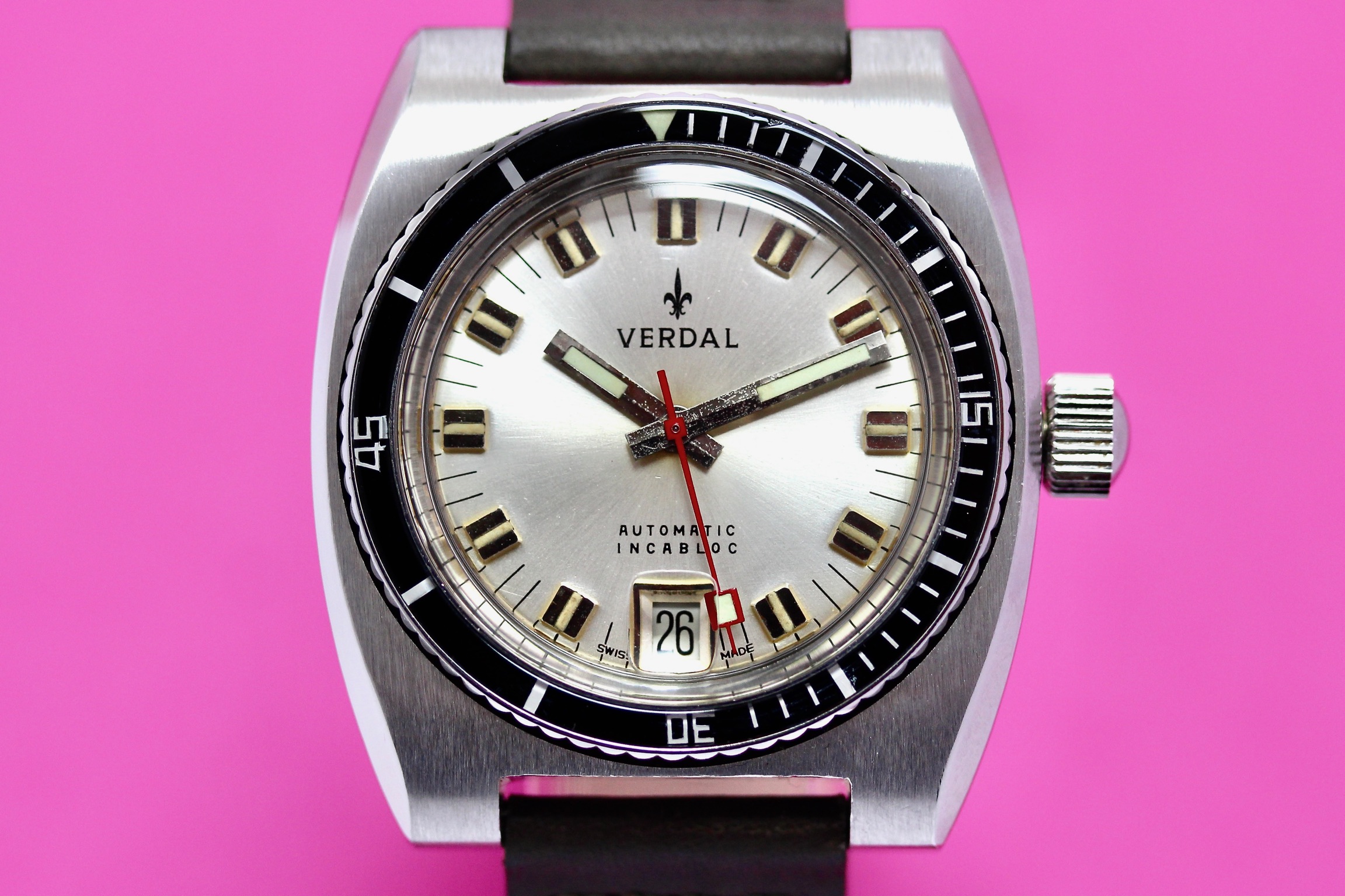 Zicht op Verdal automatic incabloc varia ETA 2783