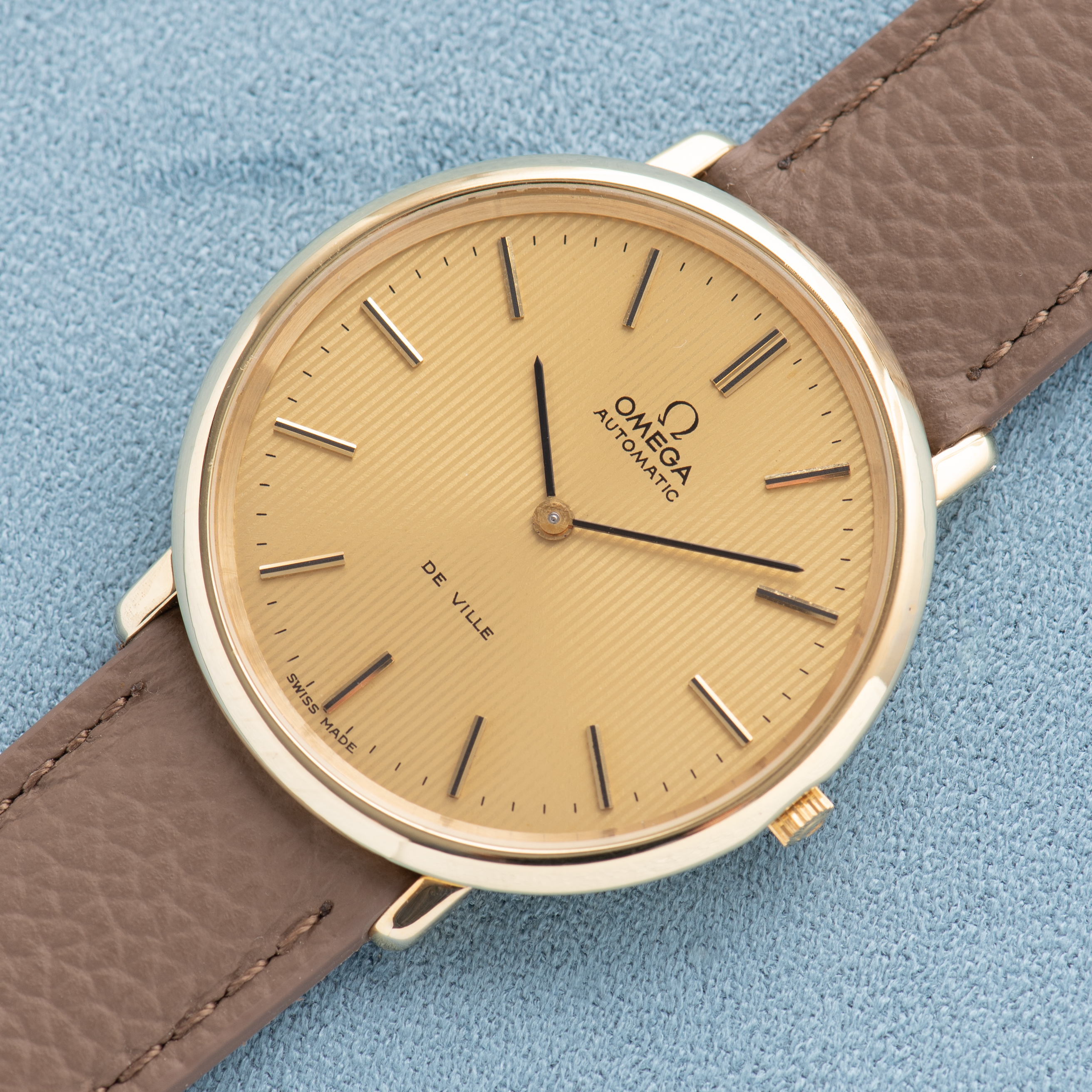 View of Omega Automatic De Ville "Curtain Dial" Cal 711 ref 151.0039 from 1968